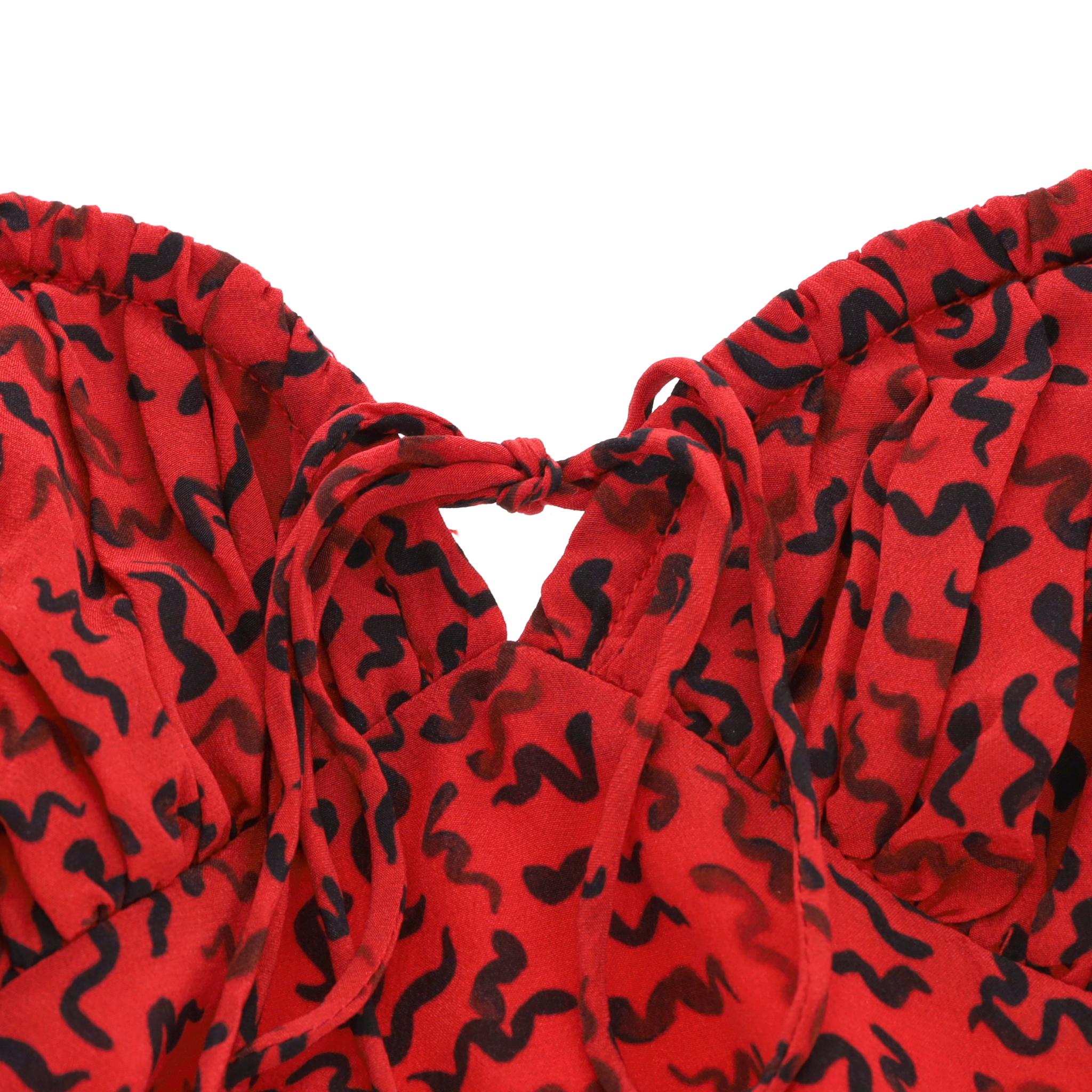 De las mujeres Mini Vestido de Seda Estampada Realisation en venta
