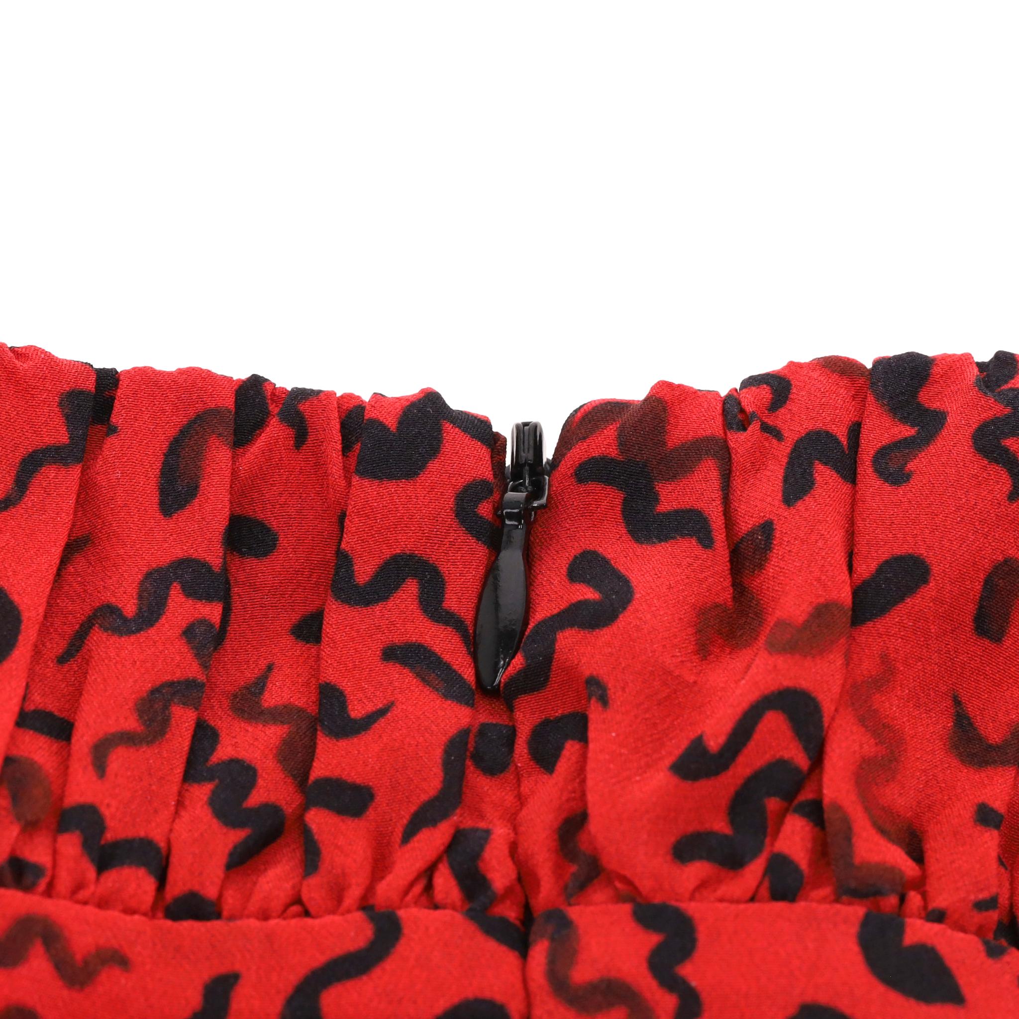 Mini Vestido de Seda Estampada Realisation en venta 1
