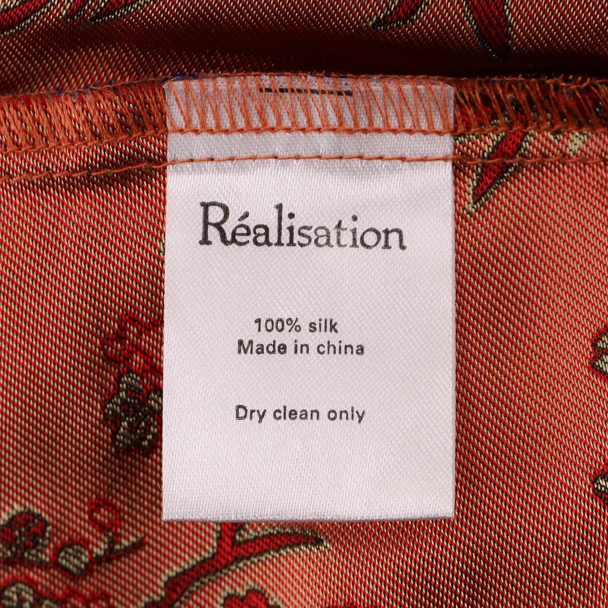 Realisation Silk Printed A-Line Mini Dress en vente 4