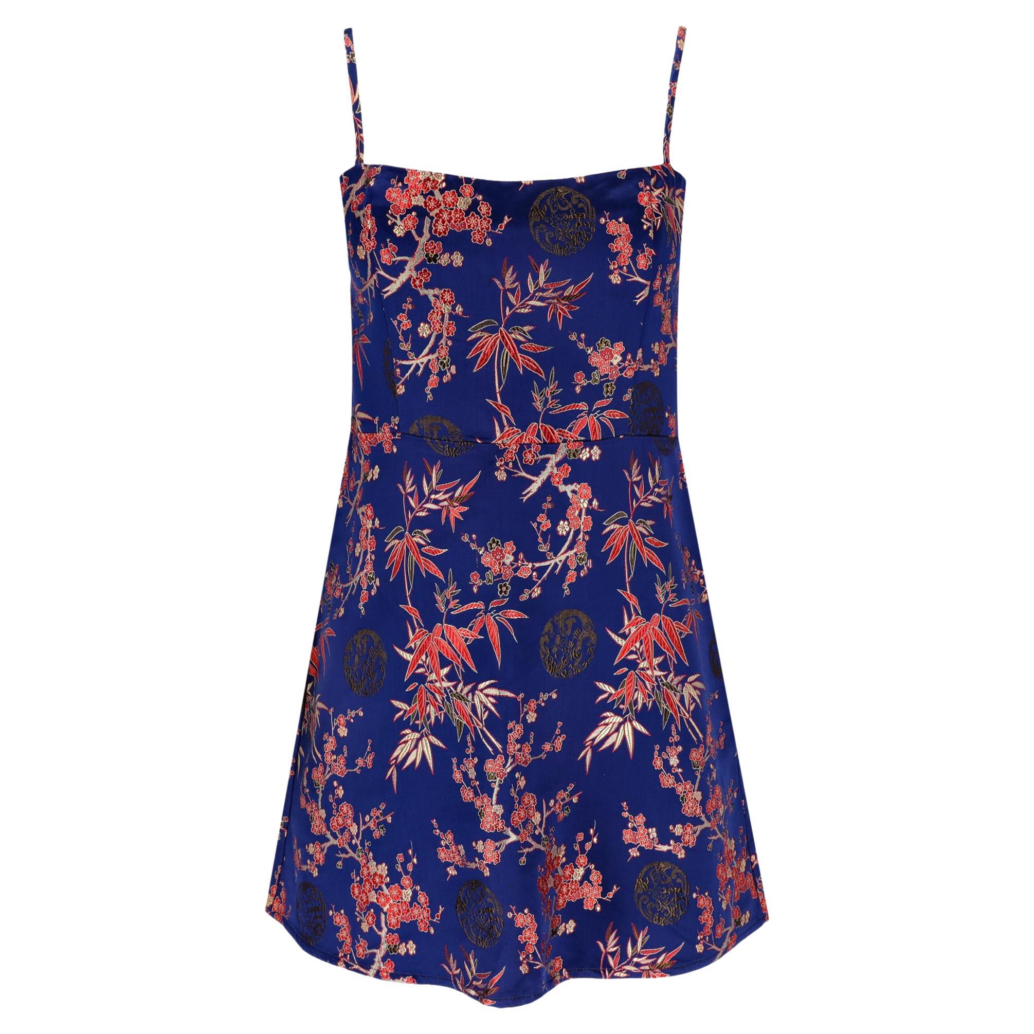 Realisation Silk Printed A-Line Mini Dress