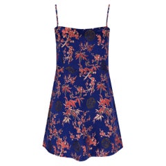 Realisation Silk Printed A-Line Mini Dress