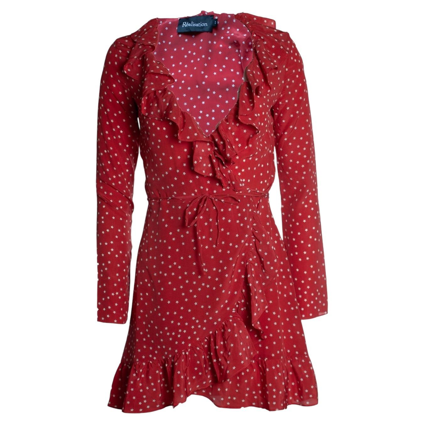 Realisation, star wrapped ruffle dress For Sale