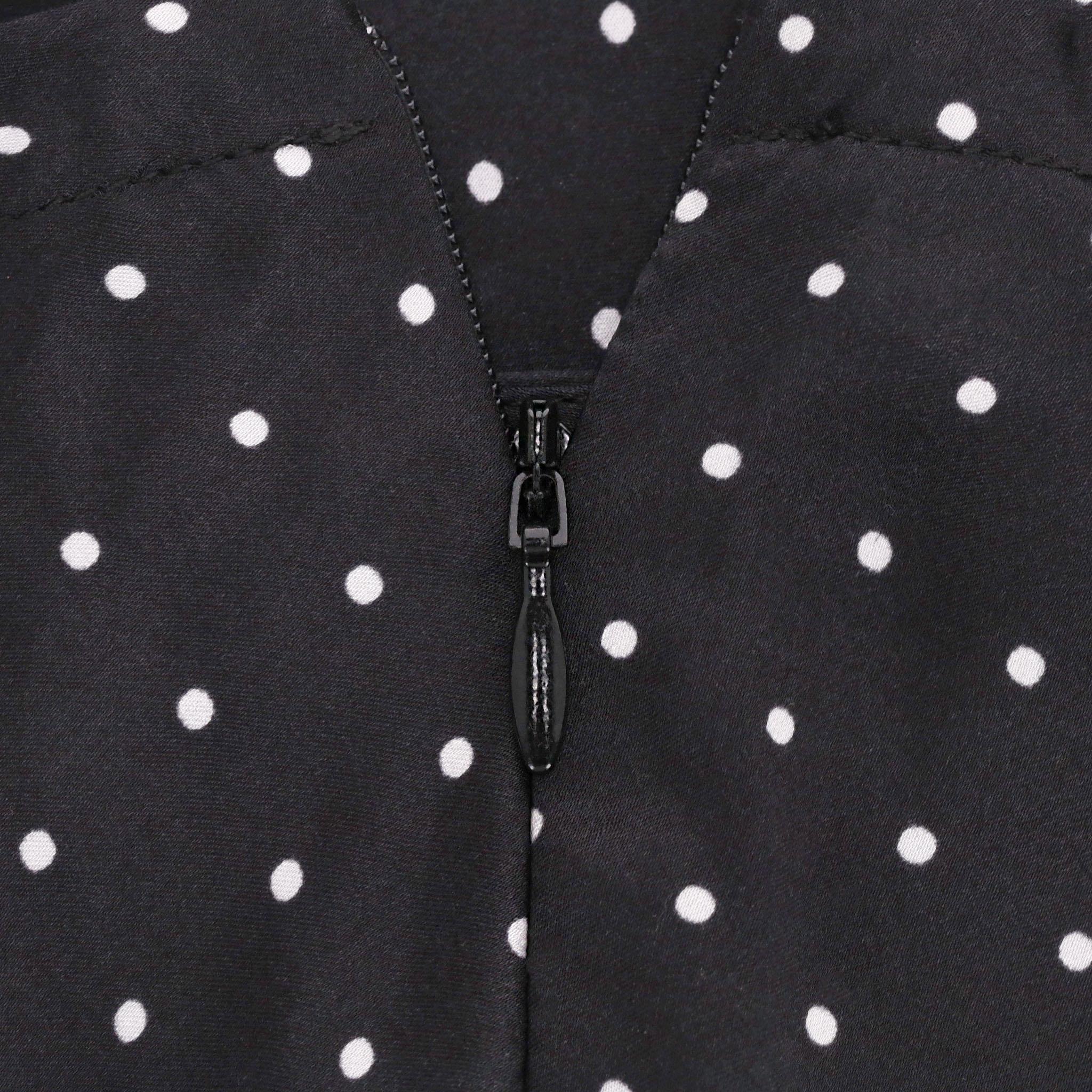 Women's Realisation x Claudia Schiffer Polka-Dot Silk Dress
