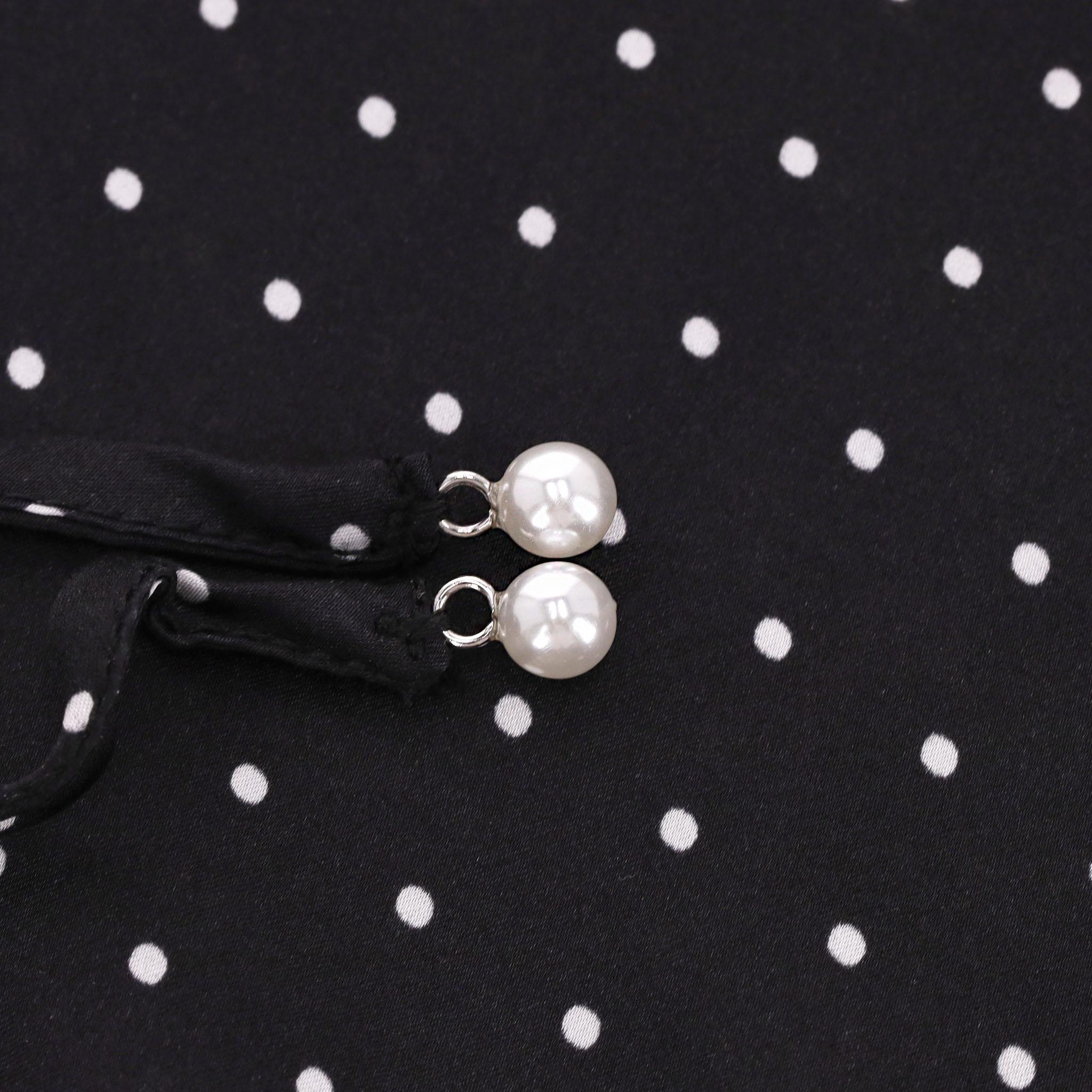 Realisation x Claudia Schiffer Polka-Dot Silk Dress 1