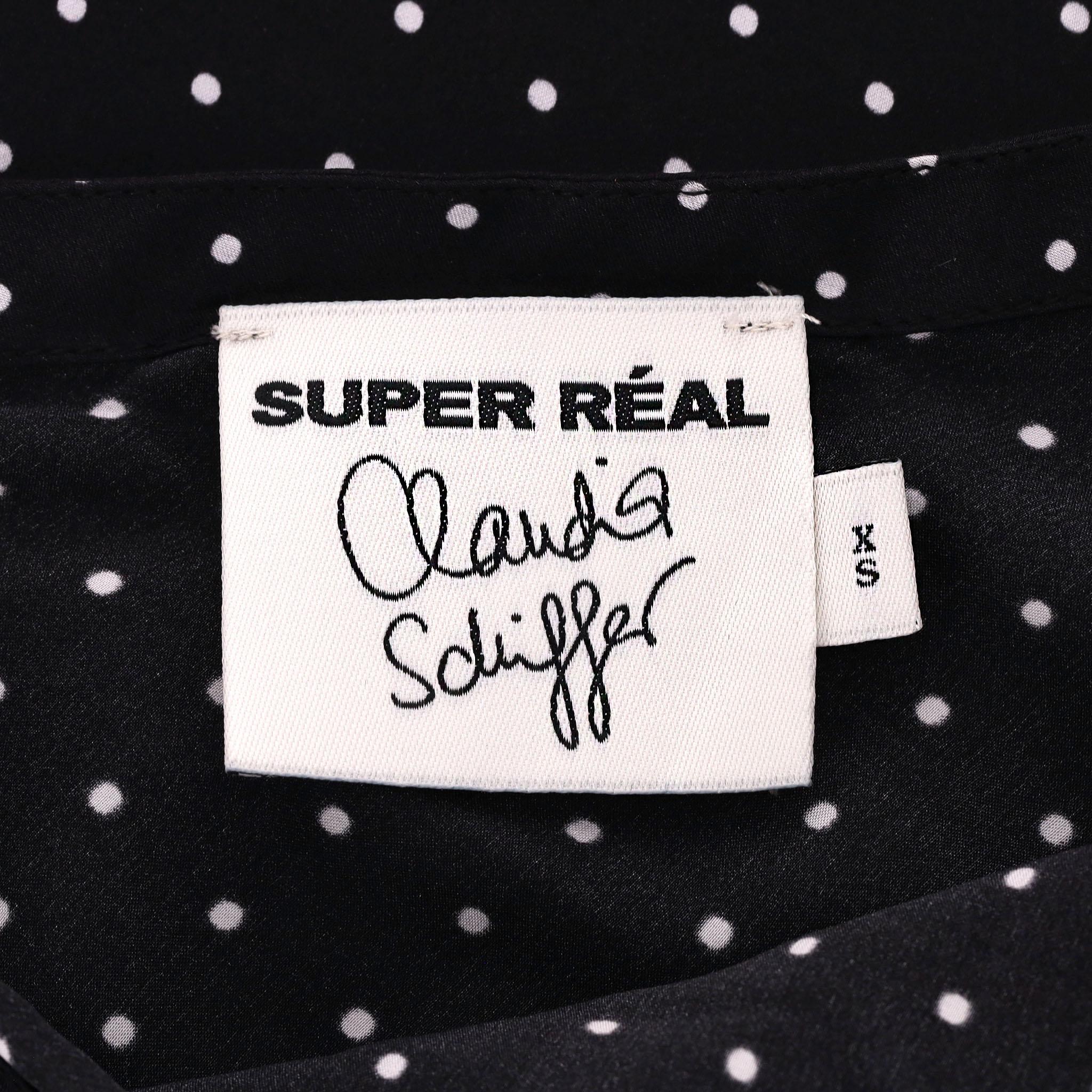 Realisation x Claudia Schiffer Polka-Dot Silk Dress 2