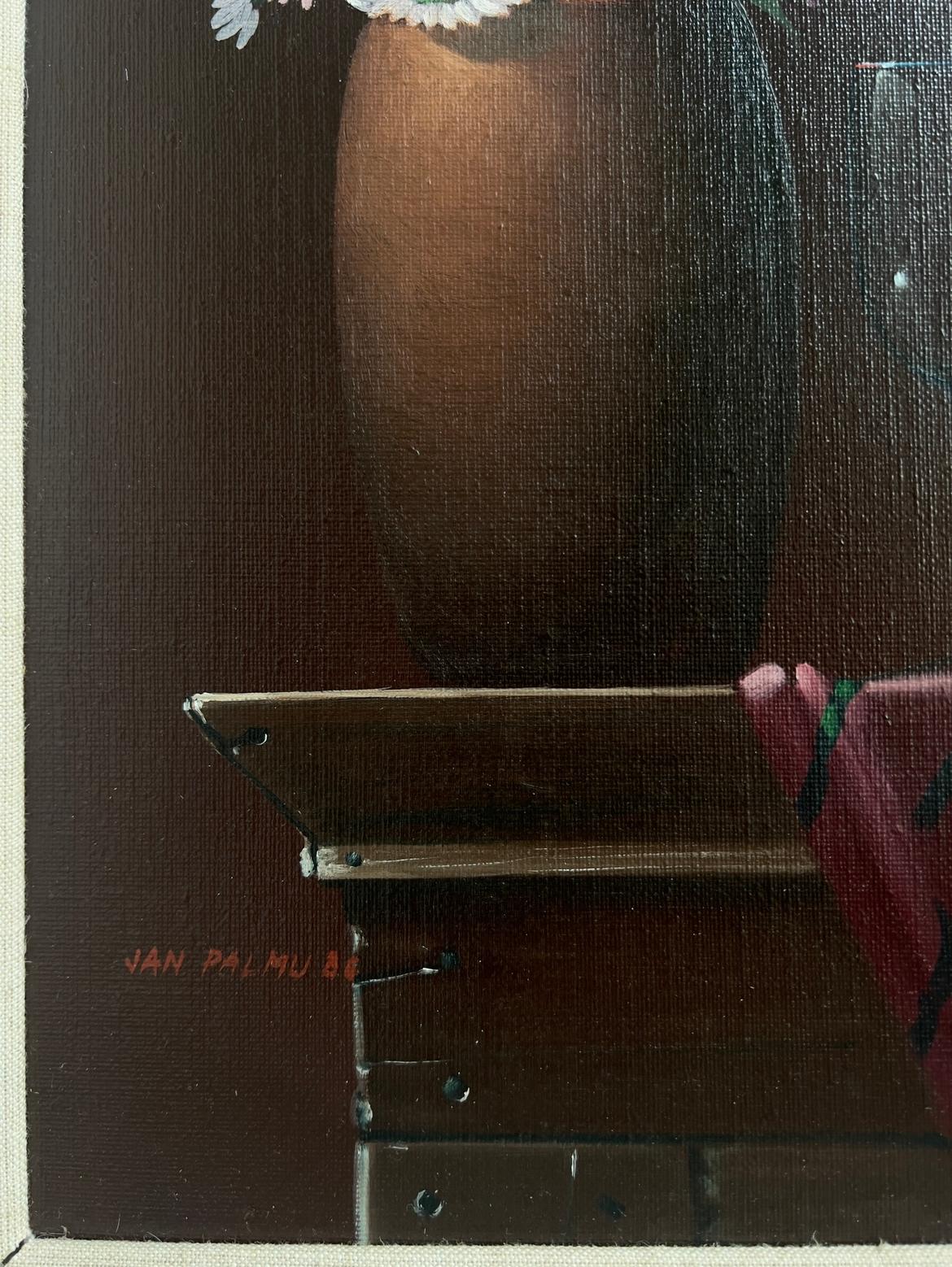 Finnish Realism Still Life Painting by Jan Palmu,  Finland,  1986