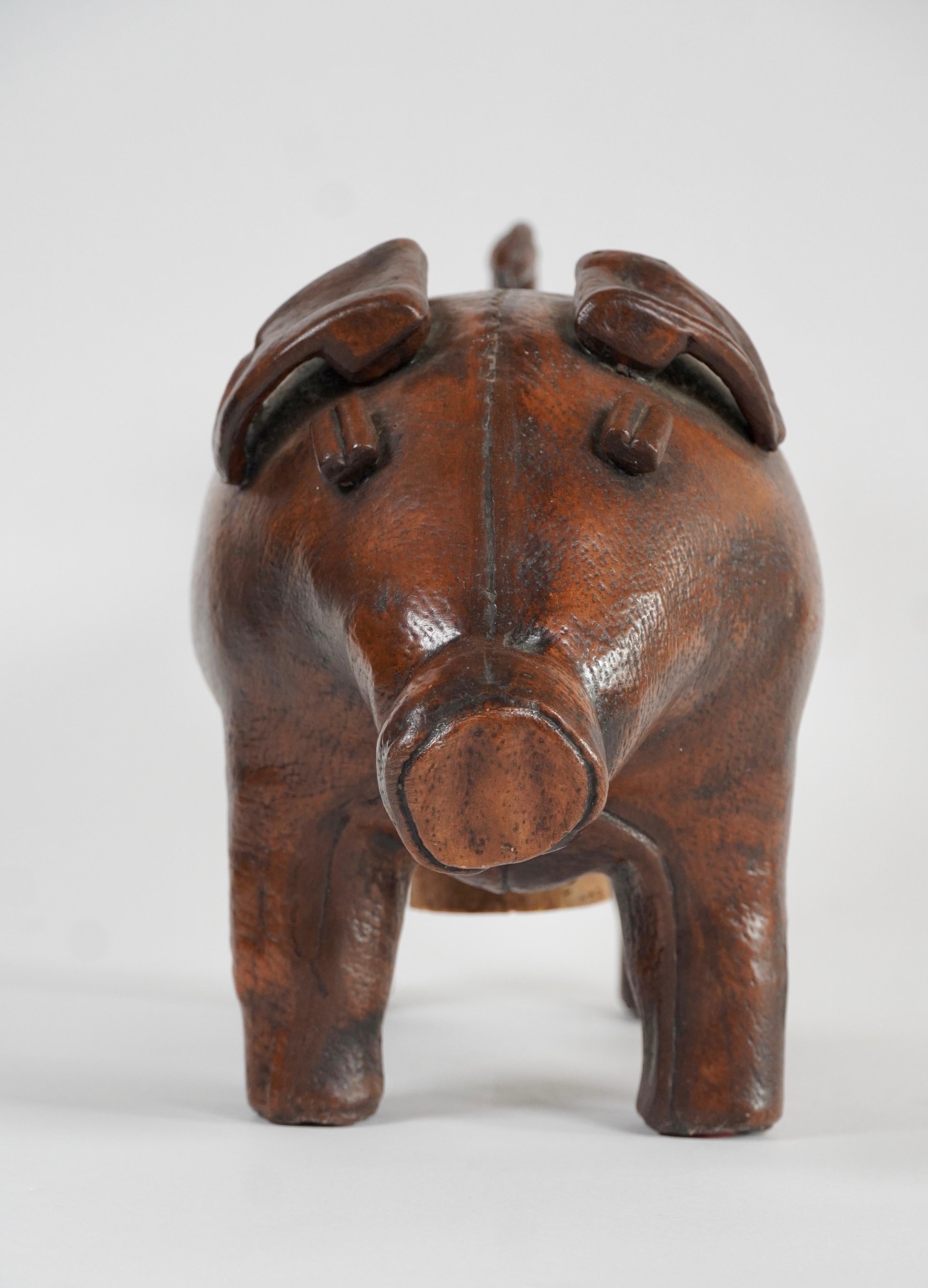 Other Realistic Ceramic Piggy Bank in the Style of an Omersa Leather Pig