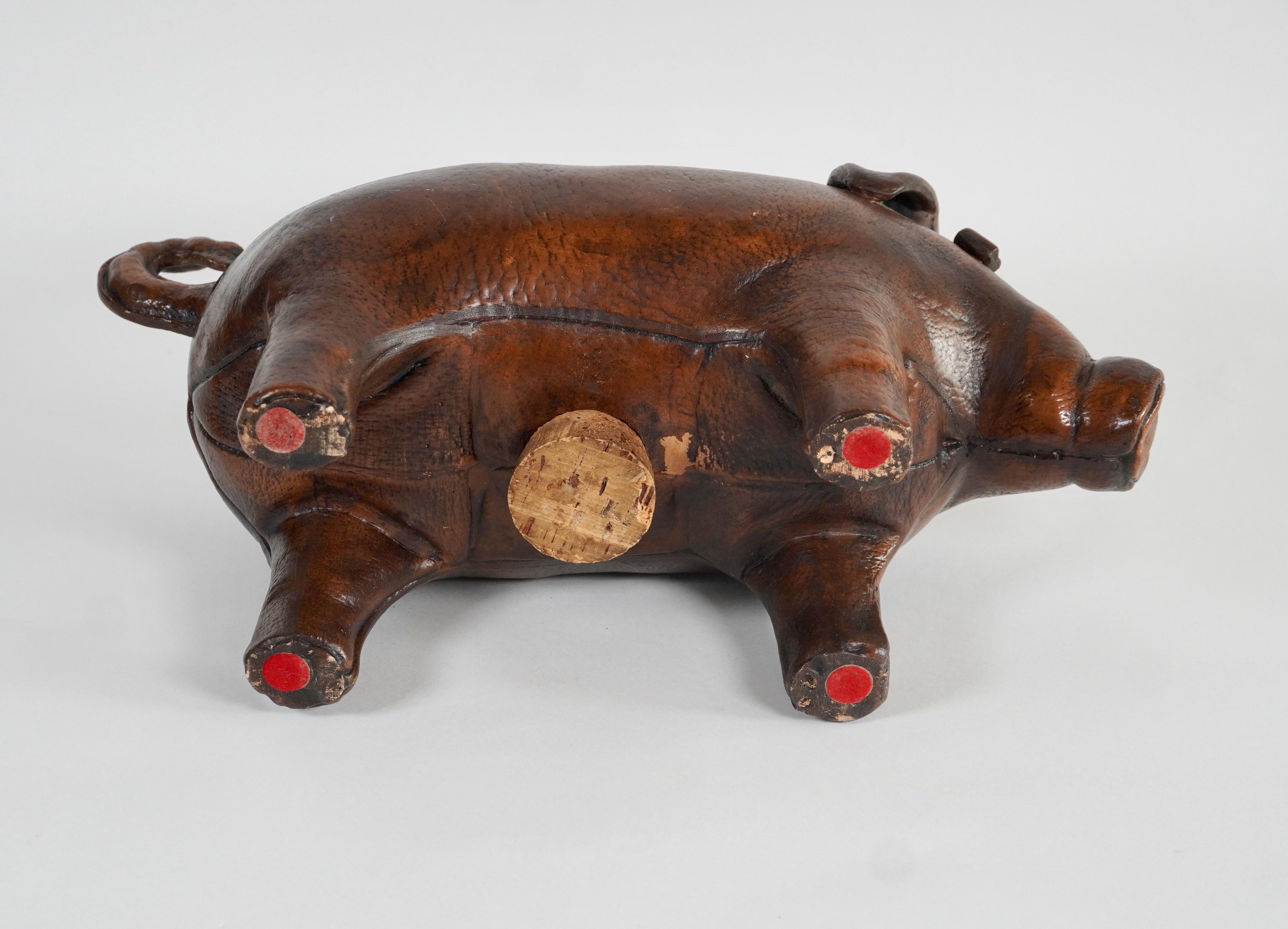 Realistic Ceramic Piggy Bank in the Style of an Omersa Leather Pig 2
