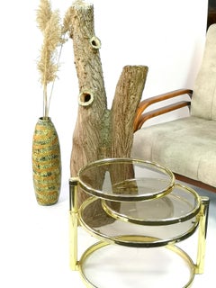 Realistic Massive Ceramic Tree Trunk Decorative Planter, 1970's