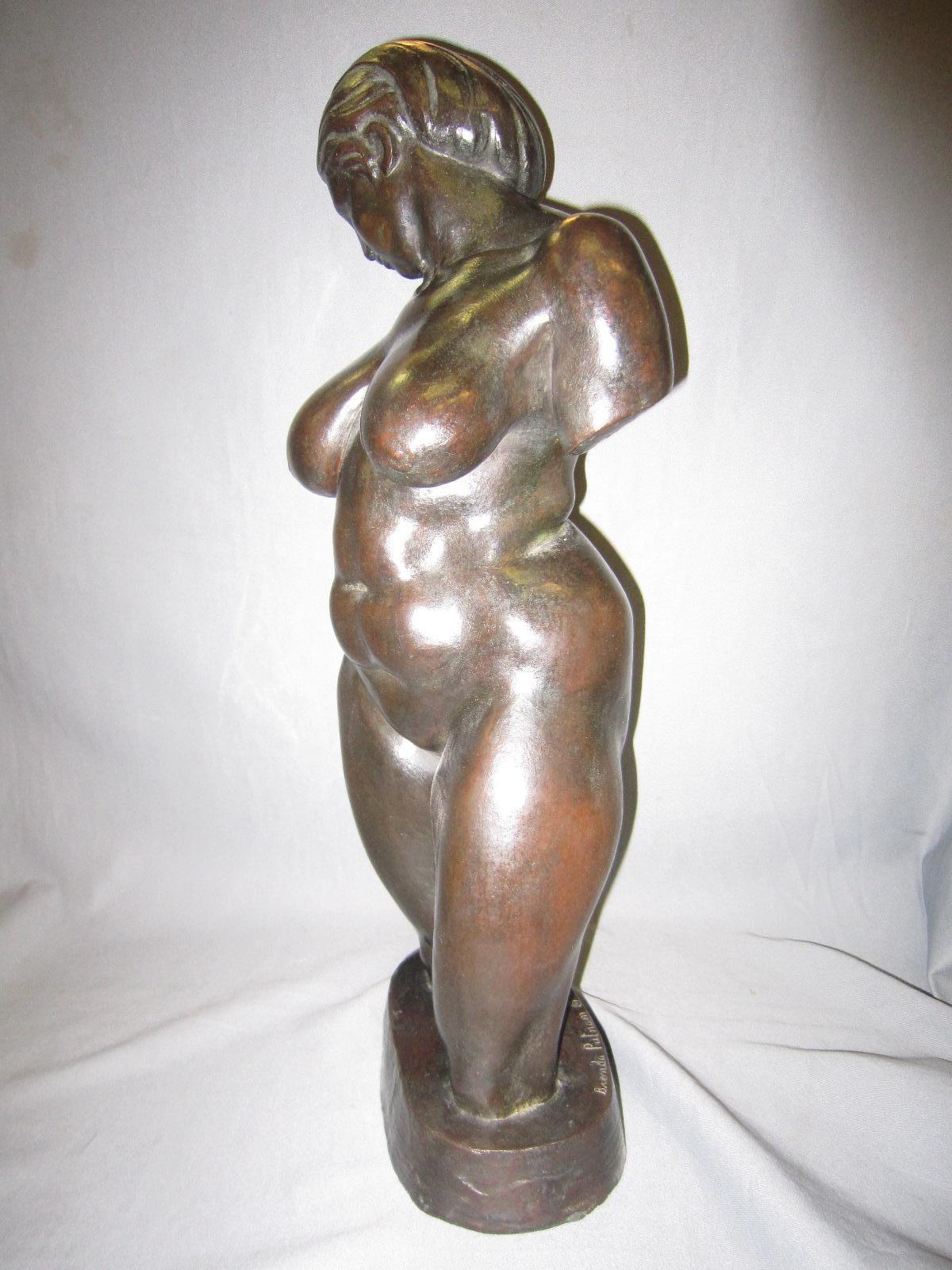 Realistic original bronze sculpture of a nude female signed Brenda Putnam 1928 4