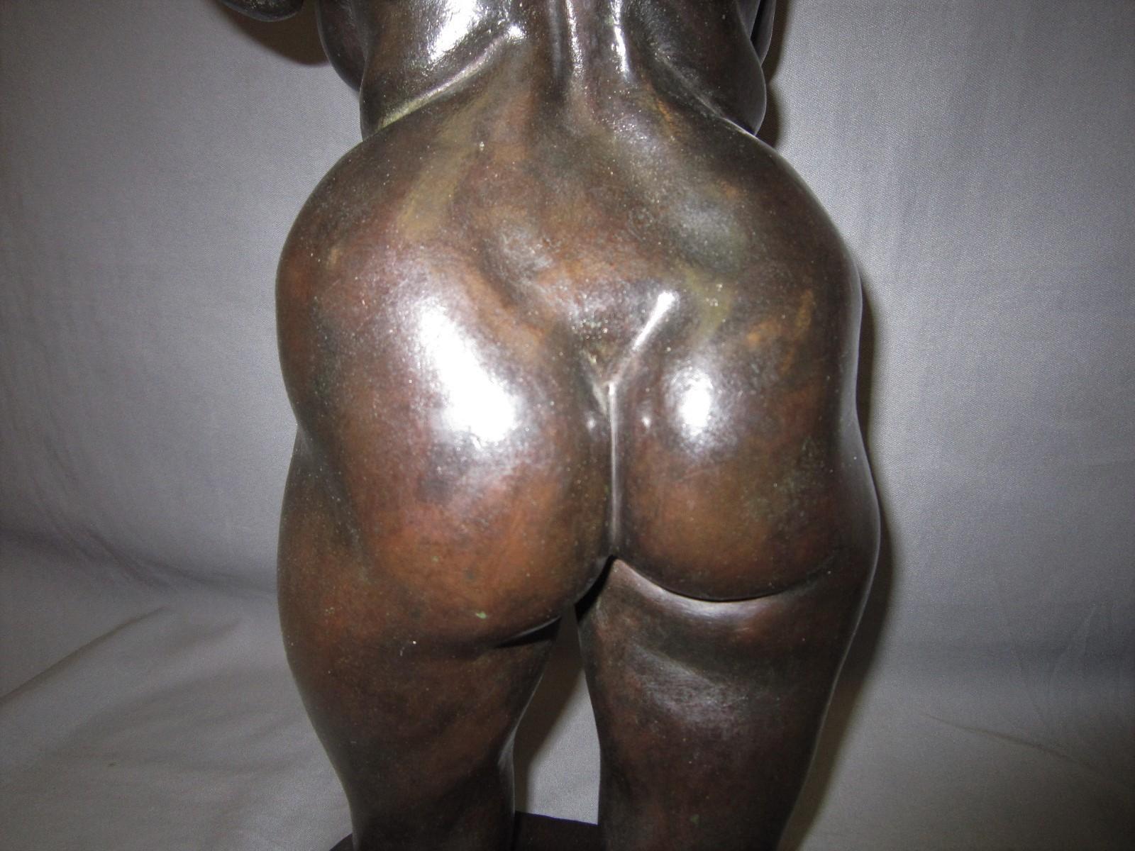 Bronze Realistic original bronze sculpture of a nude female signed Brenda Putnam 1928