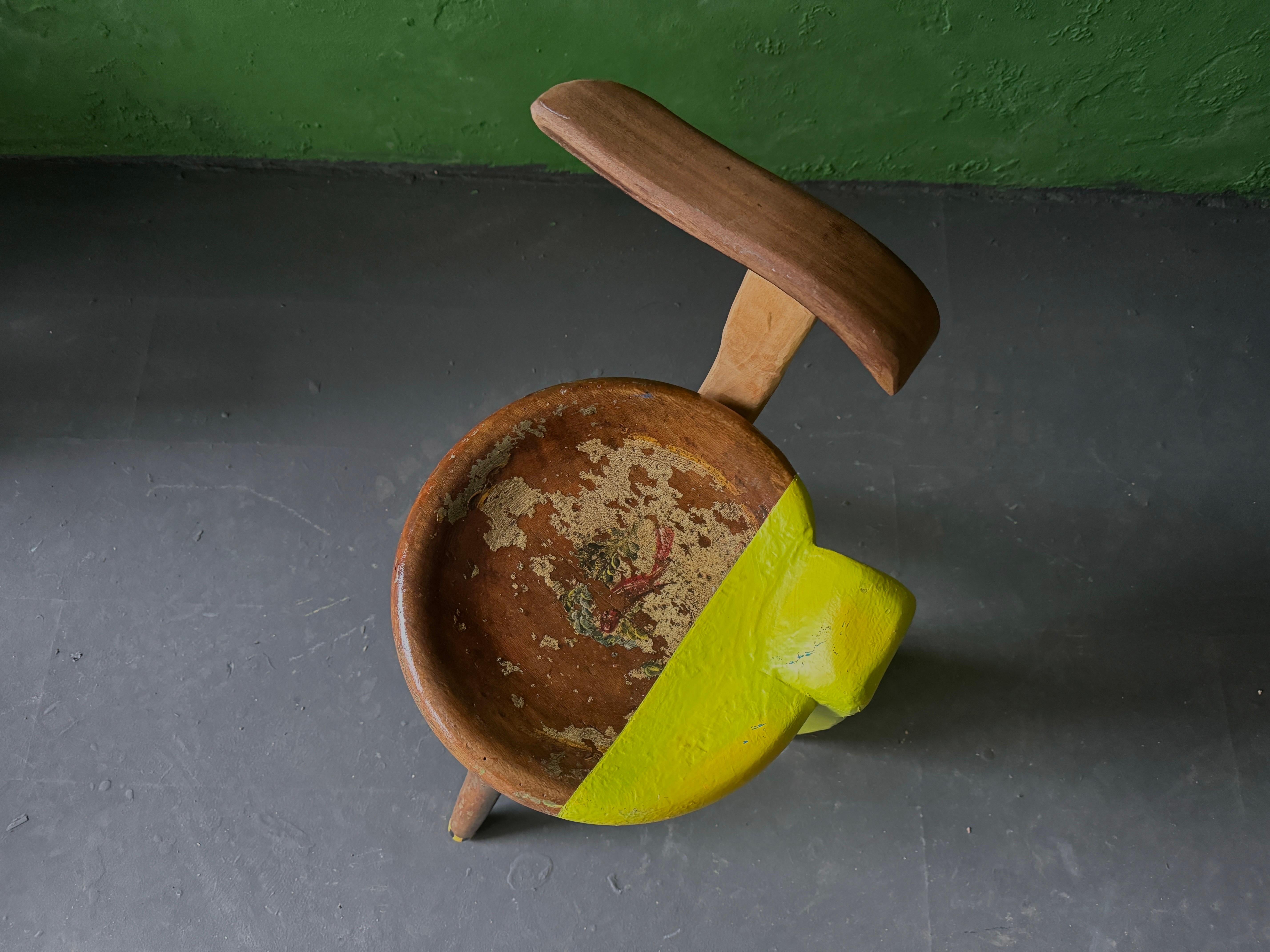 Italian Reality bites stool by Markus Friedrich Staab For Sale