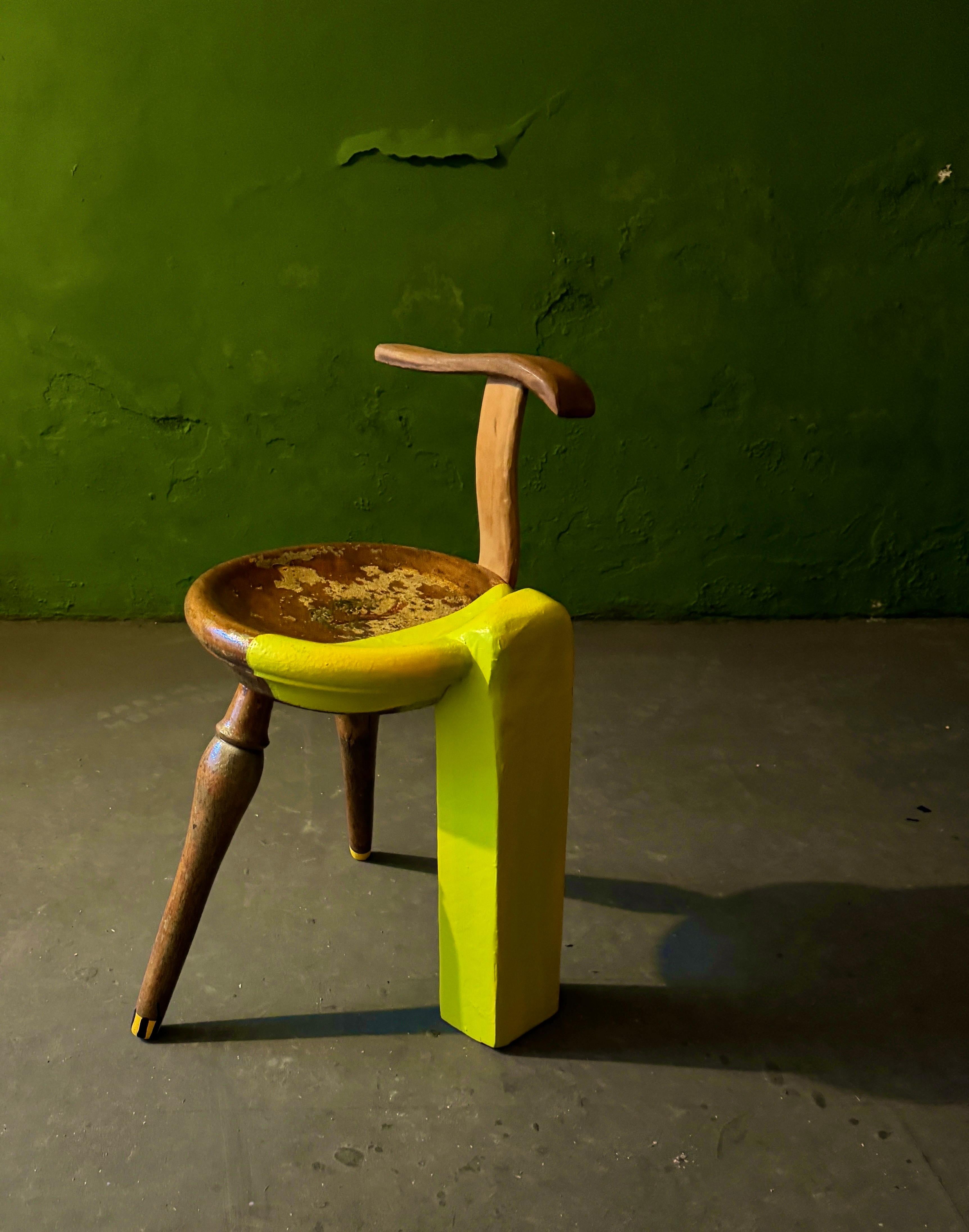 Acrylic Reality bites stool by Markus Friedrich Staab For Sale
