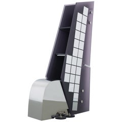 Reality Reflection' Stainless Steel, Acrylic Shelf/ Chair by Cometabolism Studio
