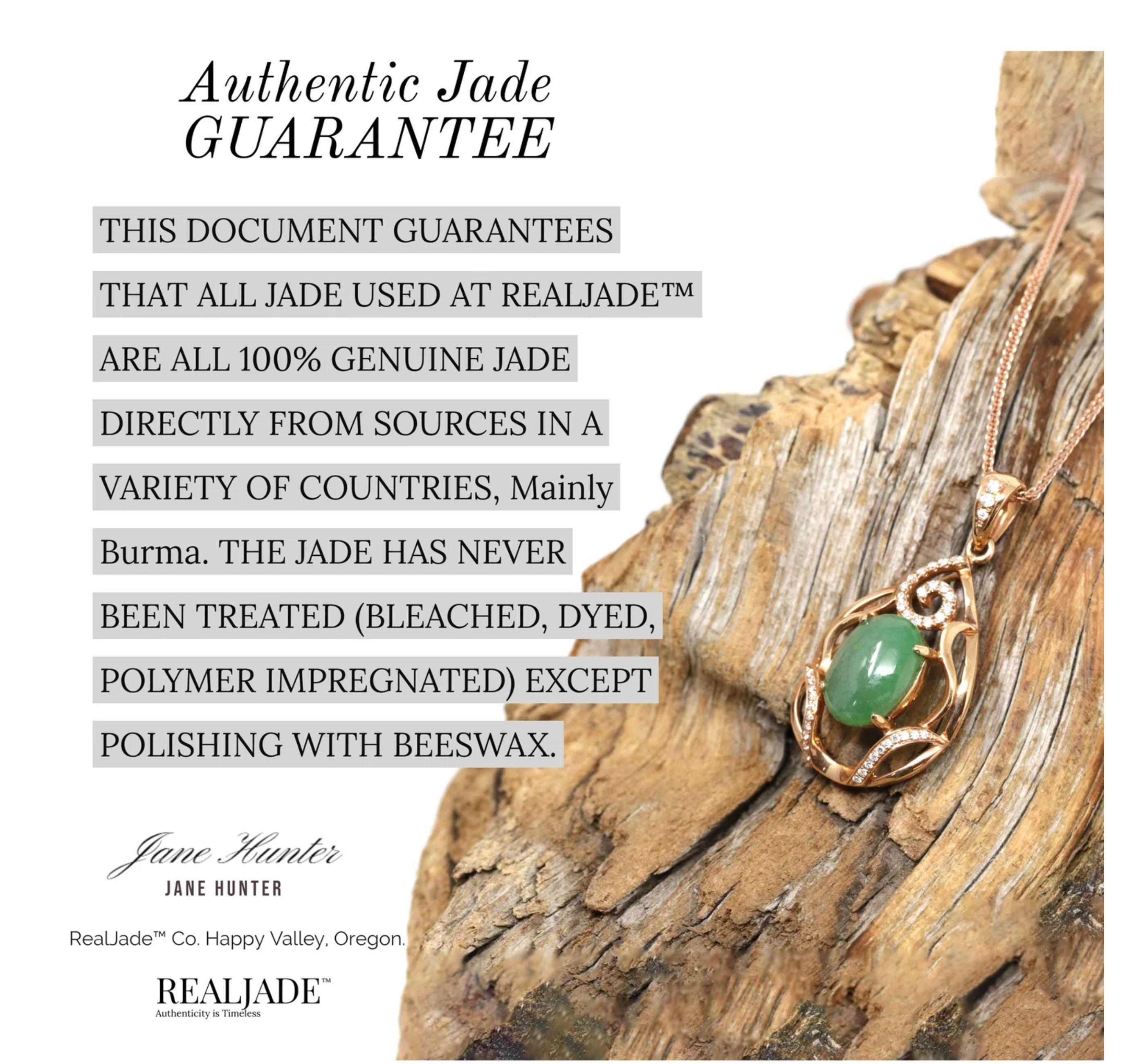 RealJade Classic Bangle Genuine Burmese Apple Green Jadeite Bracelet Jewelry In New Condition In Portland, OR