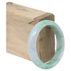 Klassischer burmesischer RealJade-Armreif aus echtem Jadeit in hoher Qualität (53,5 mm)