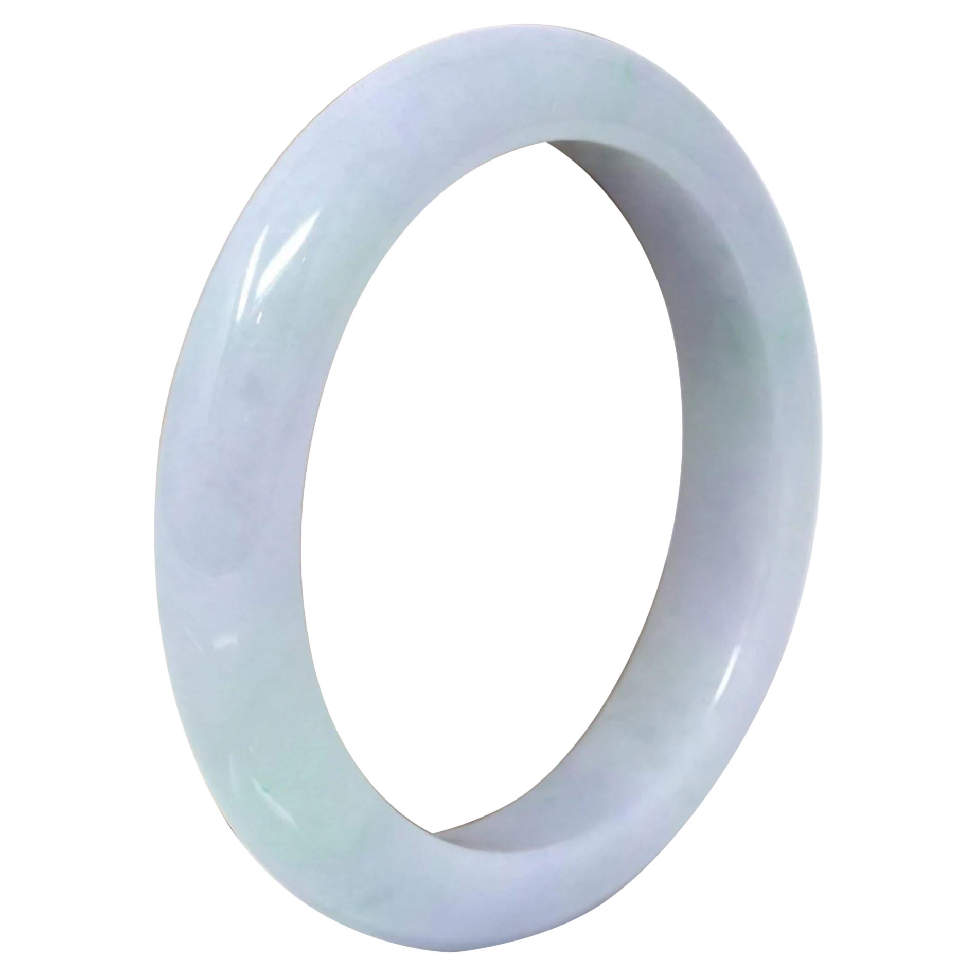 RealJade Klassischer echter burmesischer Armreif aus echtem Jadeit in hoher Qualität #152 im Angebot