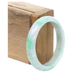 RealJade Co. Bracelet "Classic Bangle" en jade vert véritable de Birmanie