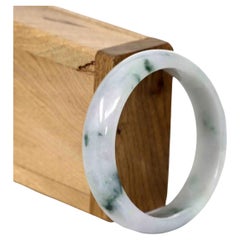 RealJade¨ Co. Klassischer Armreif aus echtem Jade-Jadeit ( 56,80 mm)#334