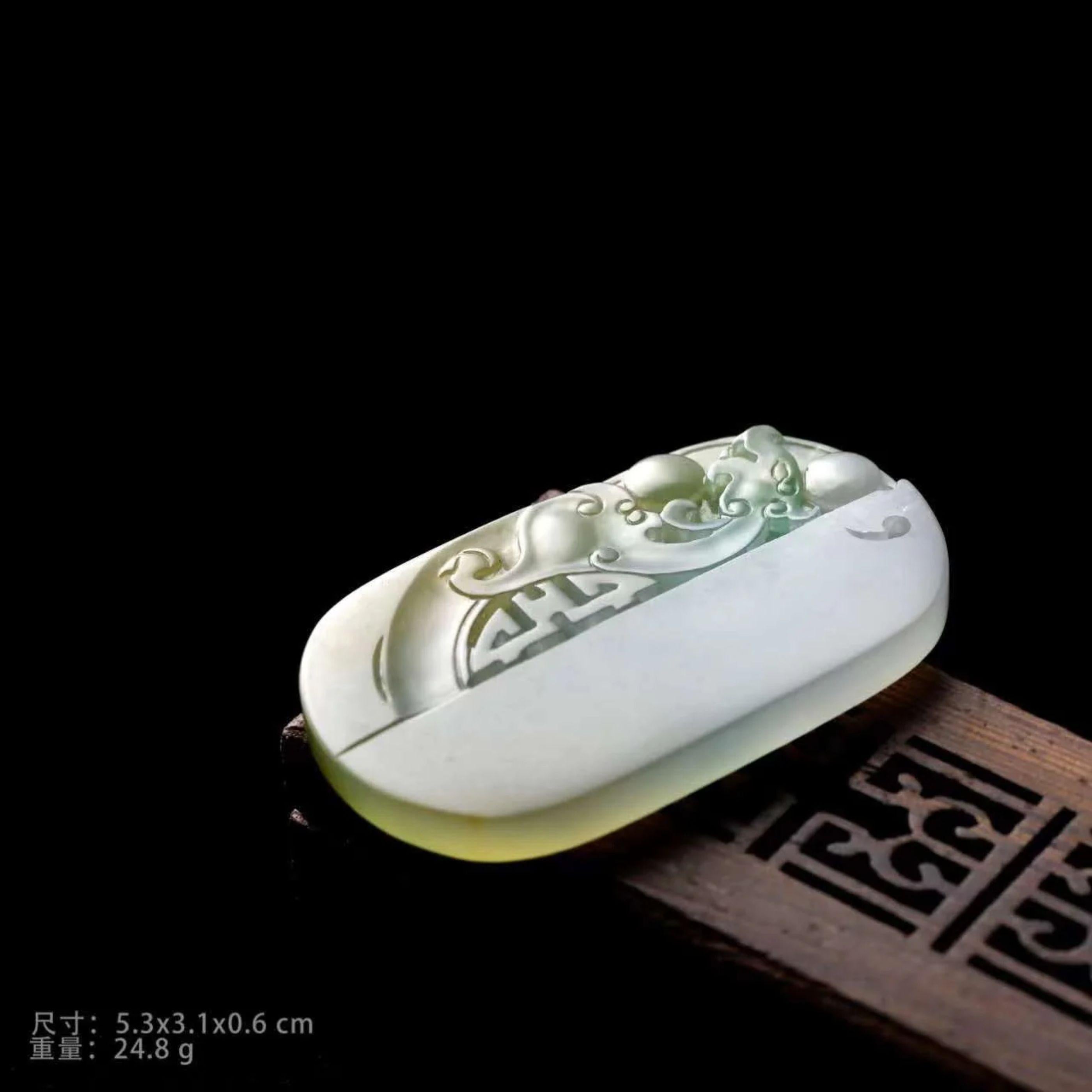 DESIGN CONCEPT--- This is jade culture. The carving is finished by a famous master. It's a very significant gift for you and your love for collectibles. We welcome special orders and personalized customization.

How it works: One-of-a-kind,