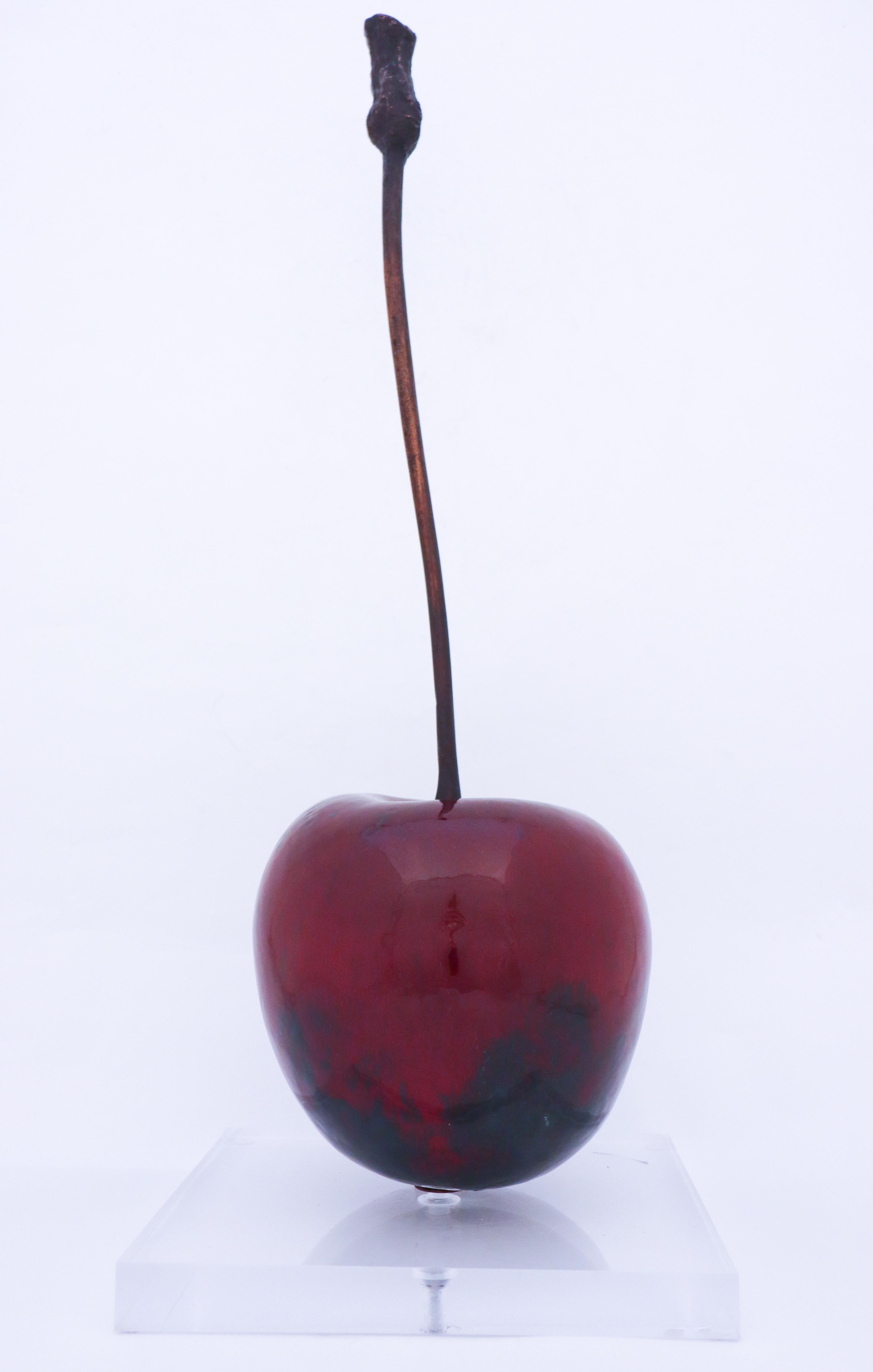 A really rare ceramic cherry with a stem in bronze designed by Hans Hedberg in his studio in Biot. It is 64 cm high included the stem in bronze and it is in very good condition. 

Hans Hedberg (1917-2007) Swedish ceramist who had his studio in