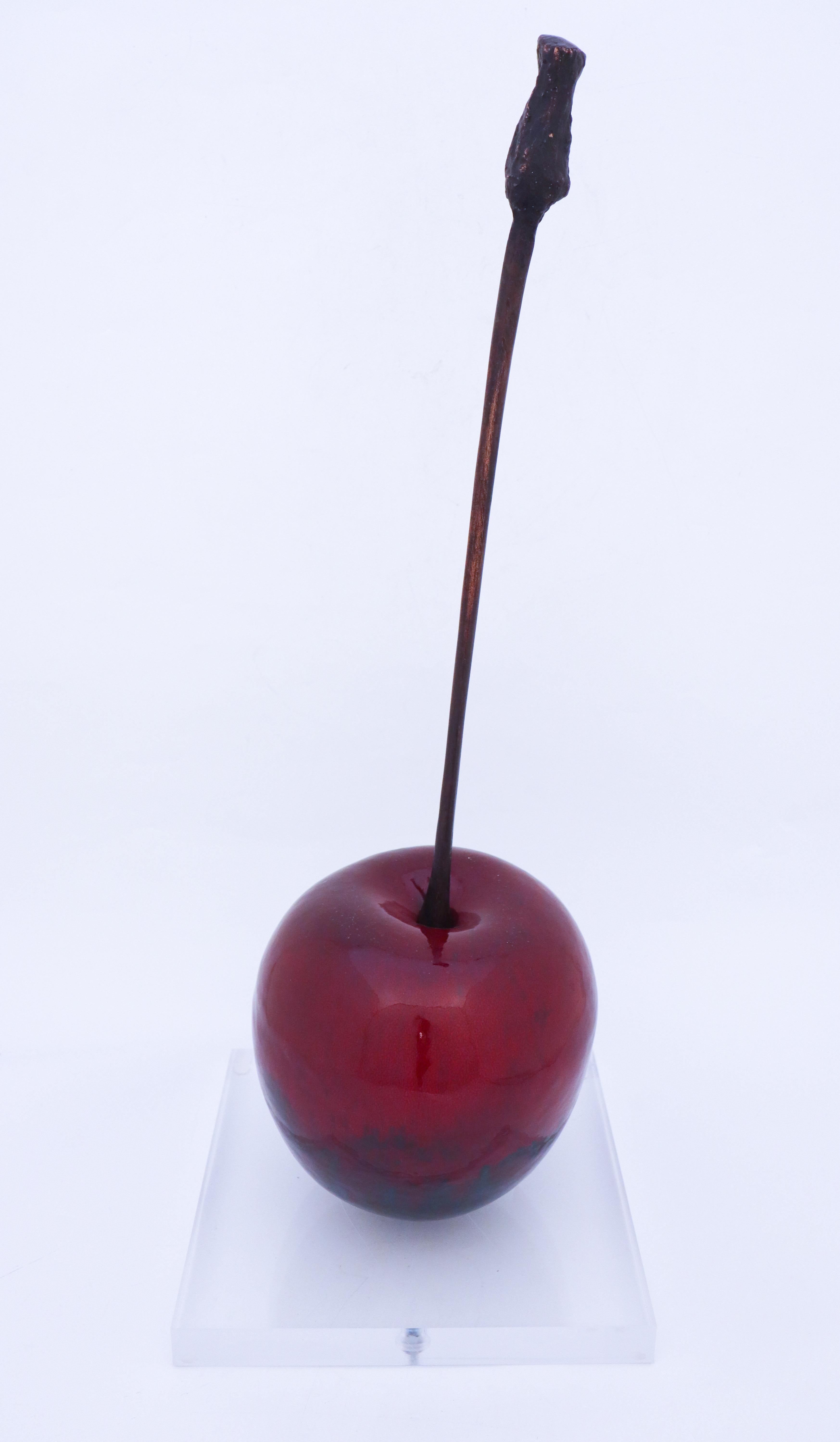 Mid-20th Century Really Rare Red Cherry, Ceramics & Bronze by Hans Hedberg, Biot, France
