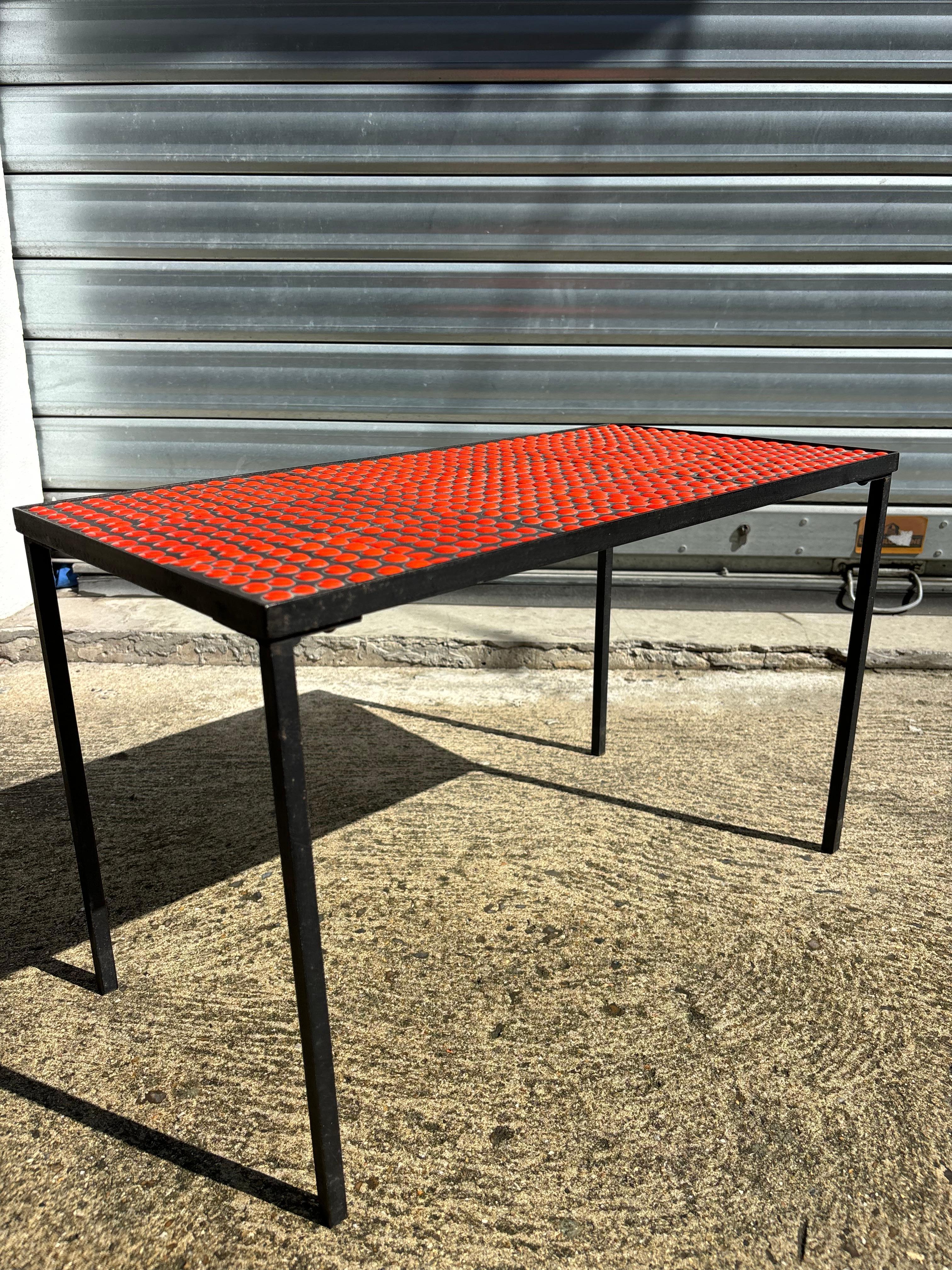 Wirklich seltene Kaffeetafel Pastille von Roger Capron im Angebot 3