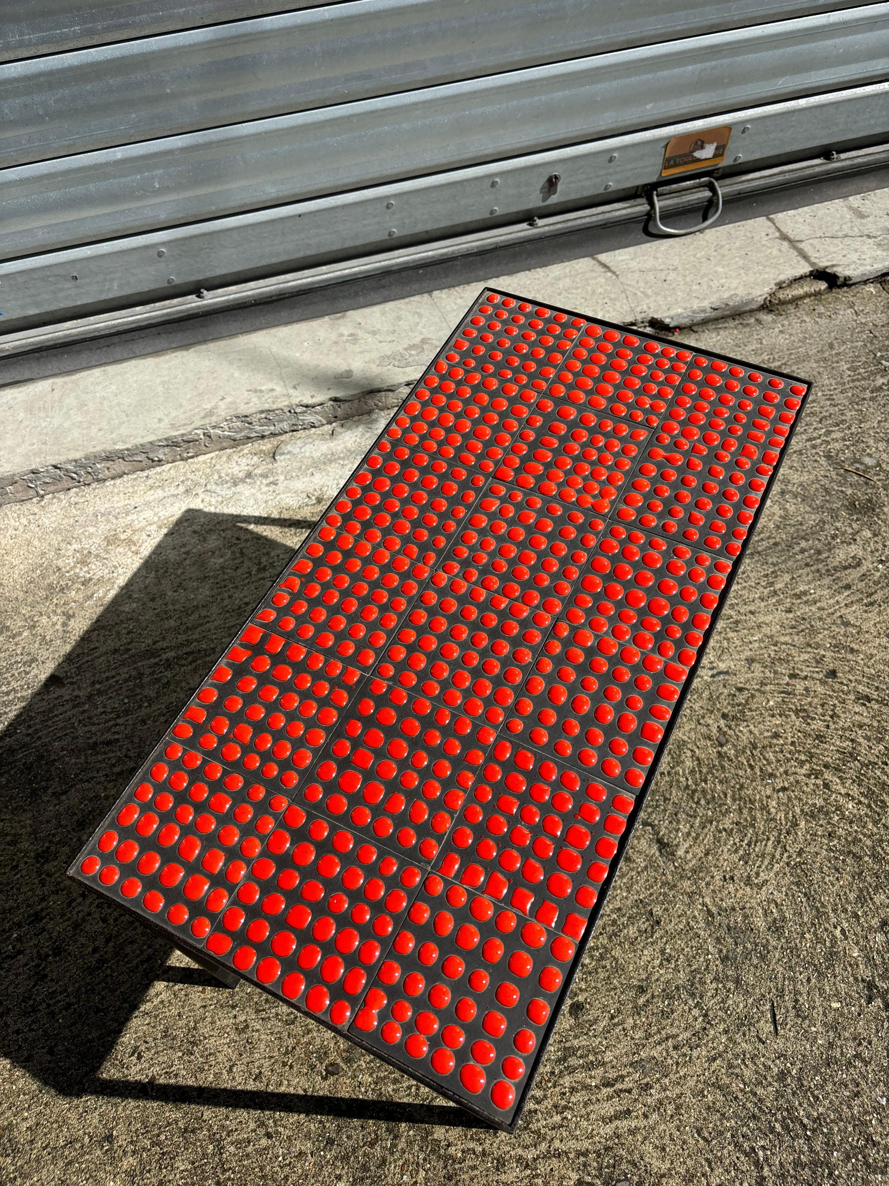 Wirklich seltene Kaffeetafel Pastille von Roger Capron im Angebot 6