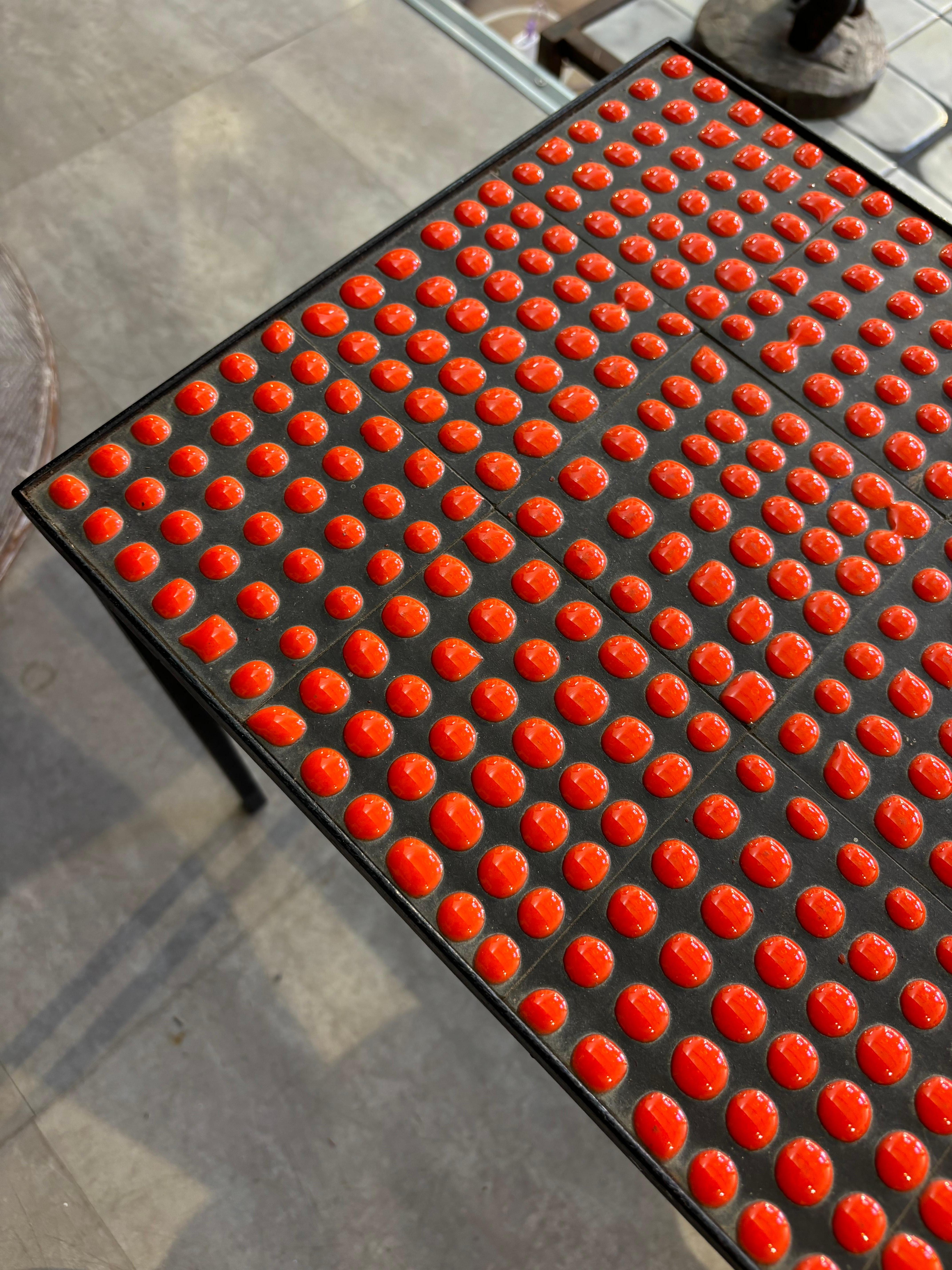 Wirklich seltene Kaffeetafel Pastille von Roger Capron im Angebot 8