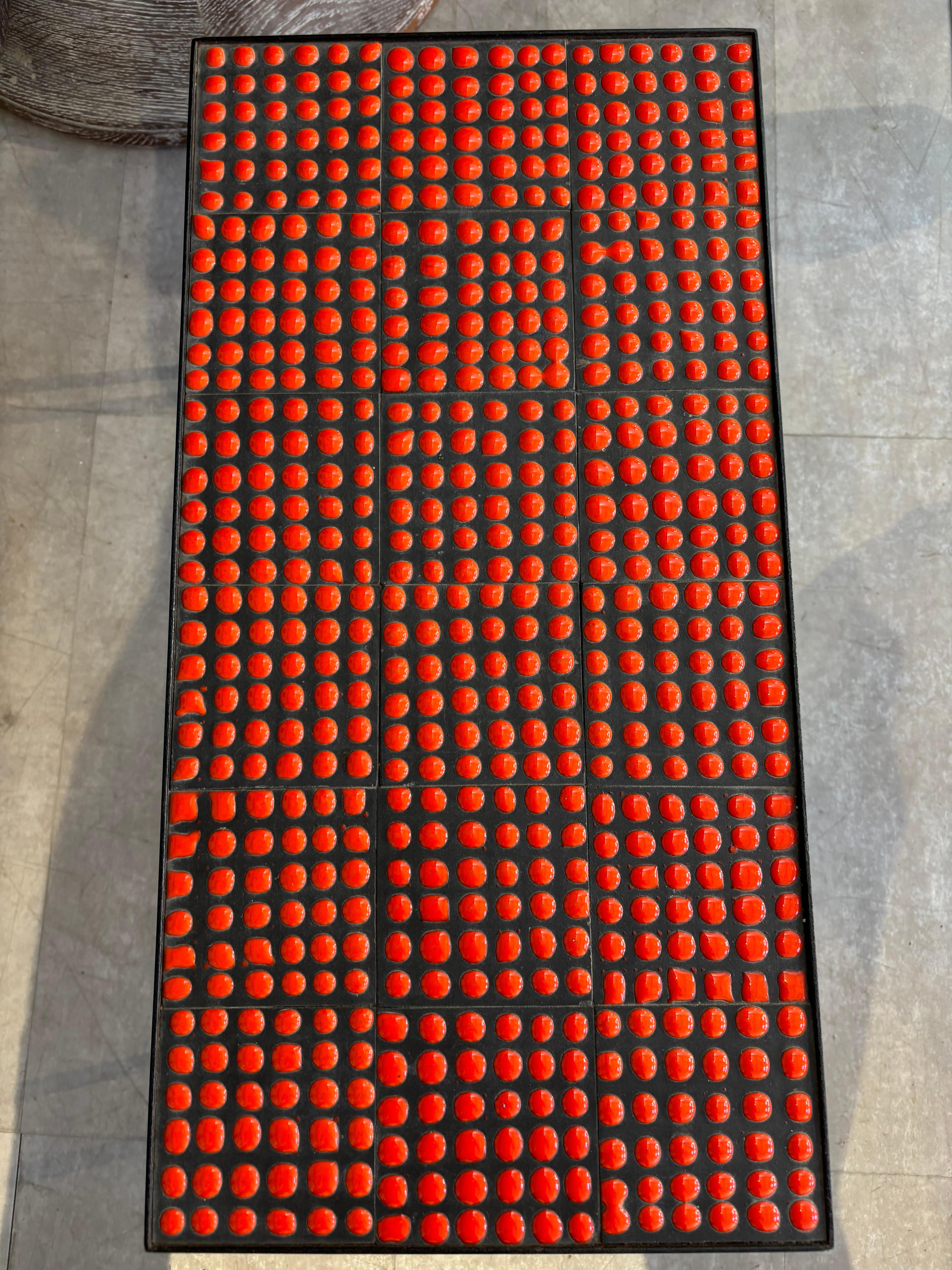 Wirklich seltene Kaffeetafel Pastille von Roger Capron im Angebot 9