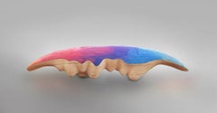 Eduard Locota Oak Wood & Rainbow Color Jesmonite Bench