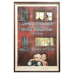 Vintage Rear Window, Framed Poster, 1954