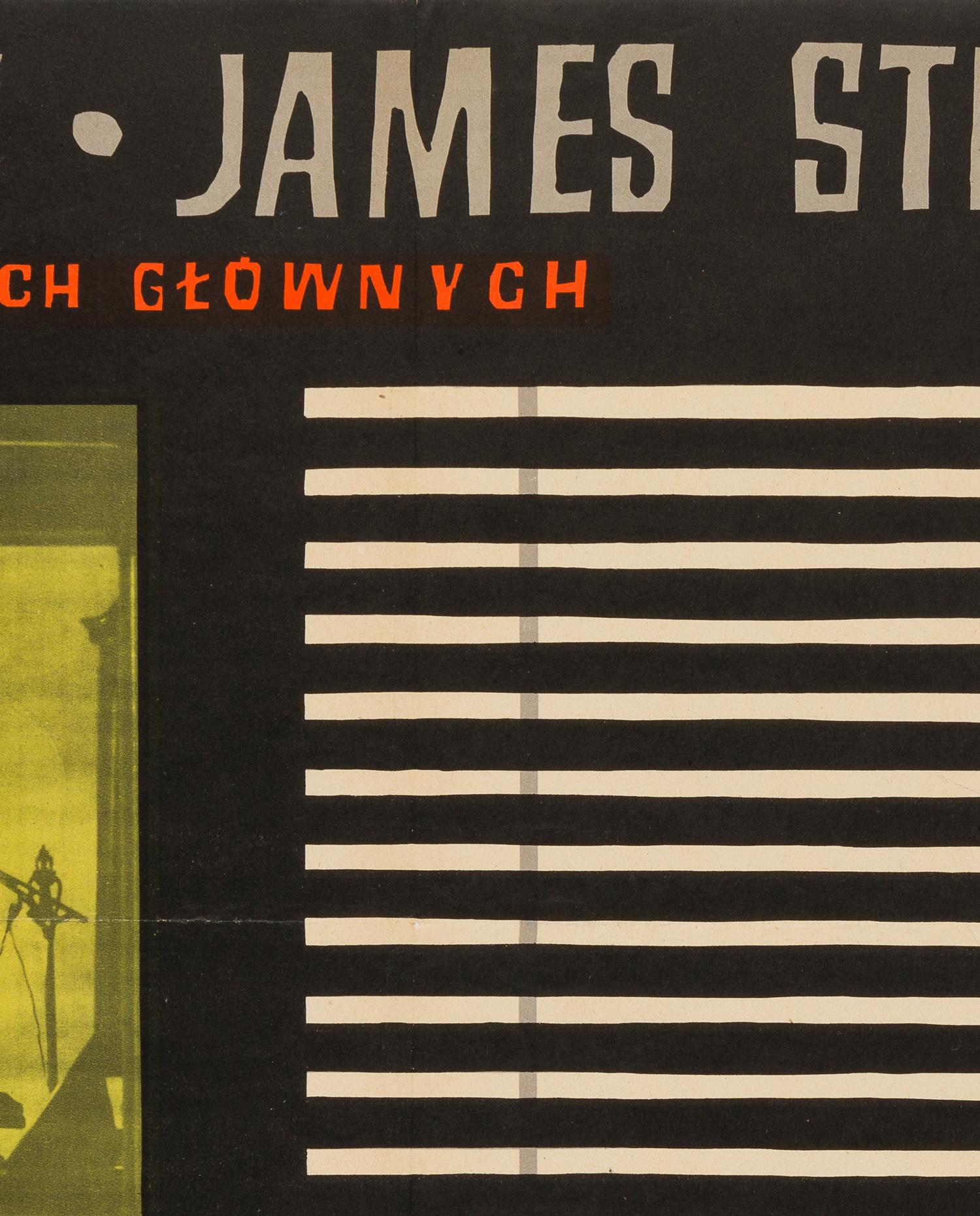 Original polnisches Filmplakat „Rear Window“, Witold Janowski, 1958 (Polnisch) im Angebot
