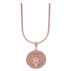 Reava Coin Necklace in Rose Gold
