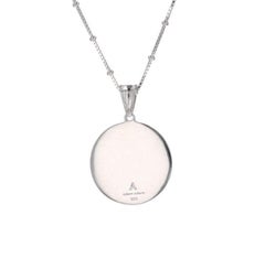 Collier de pièces de monnaie Reava en rhodium blanc