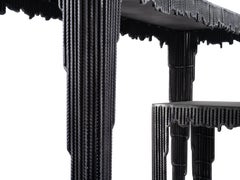 Rebar Steel Console by Jordan Artisan Collectible Design Contemporary Metal Art