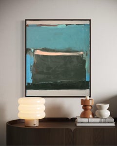 Pequeno Ensayo VIII, Abstract Painting Color Block Composition, Oil, 2016