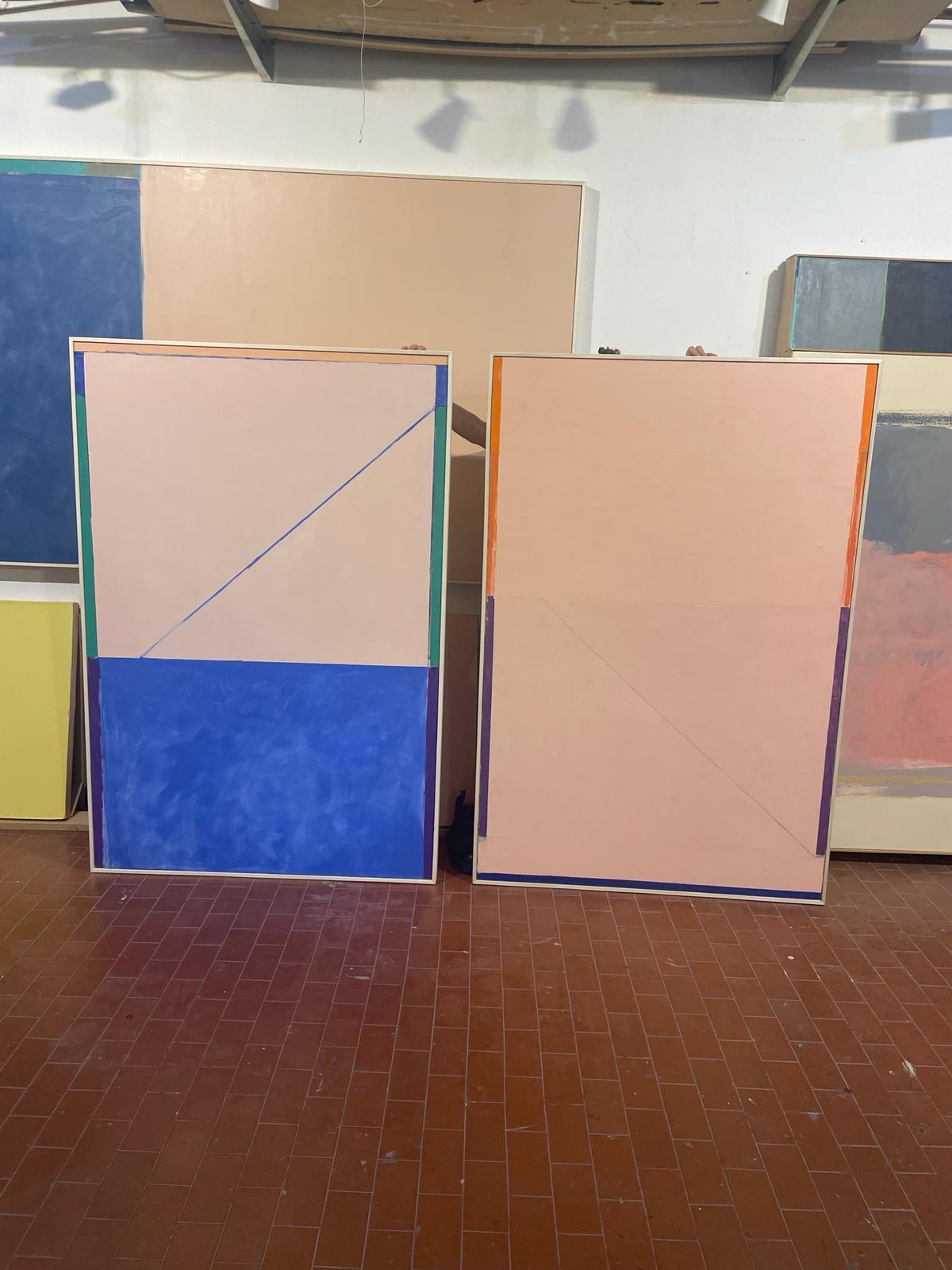 La proporzione aurea rosa - Painting di Rebeca Mendoza