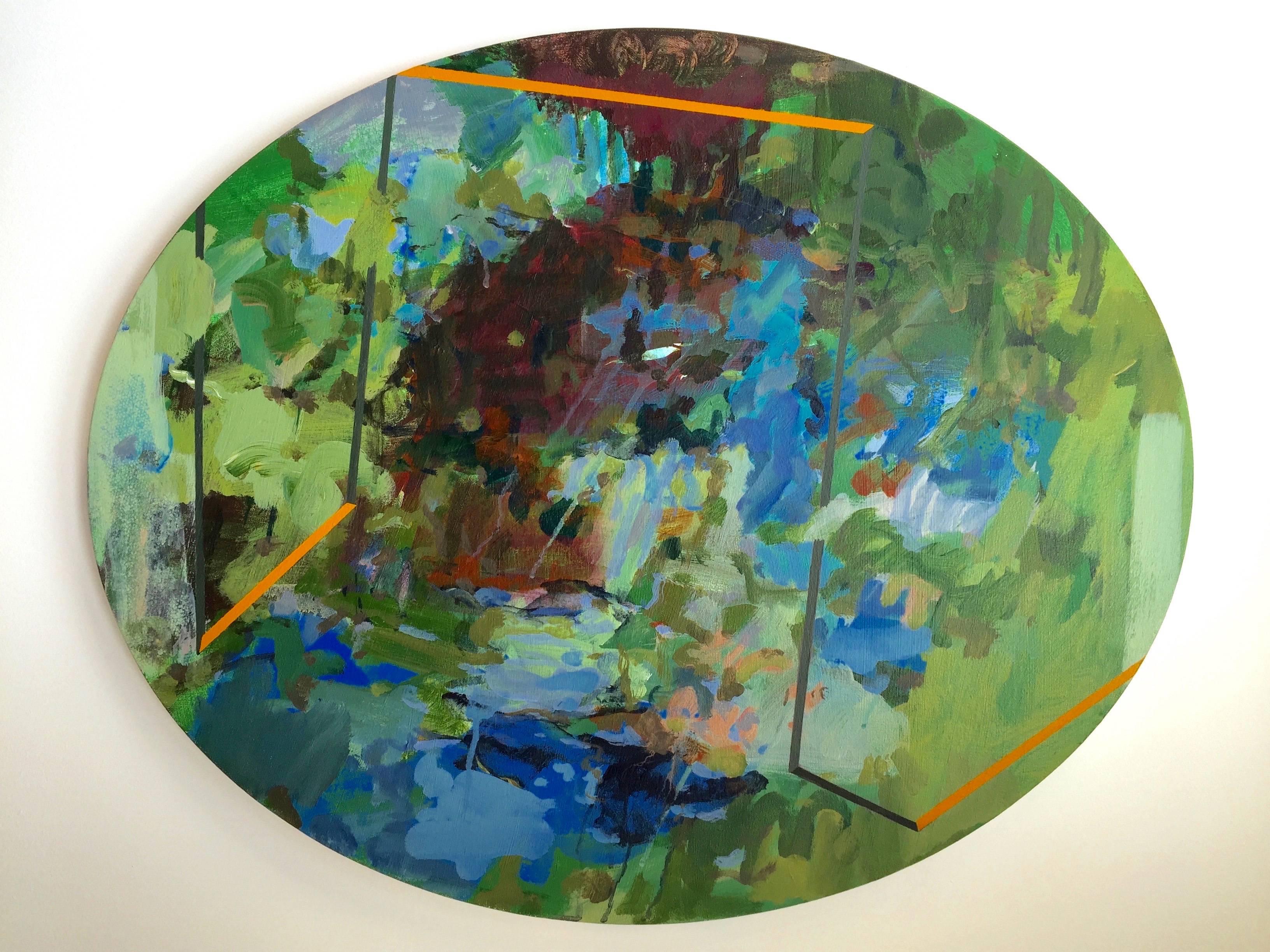 Abstract Painting di Rebecca Allan - Giardino di Giverny