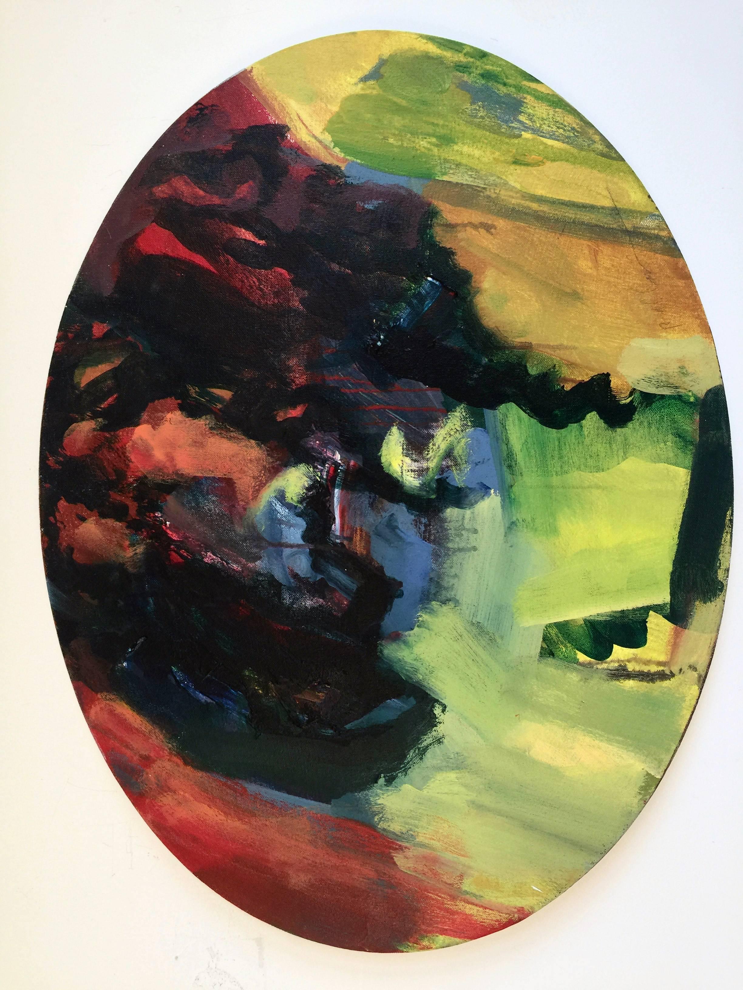 Paesaggio vulcanico Maui - Painting di Rebecca Allan