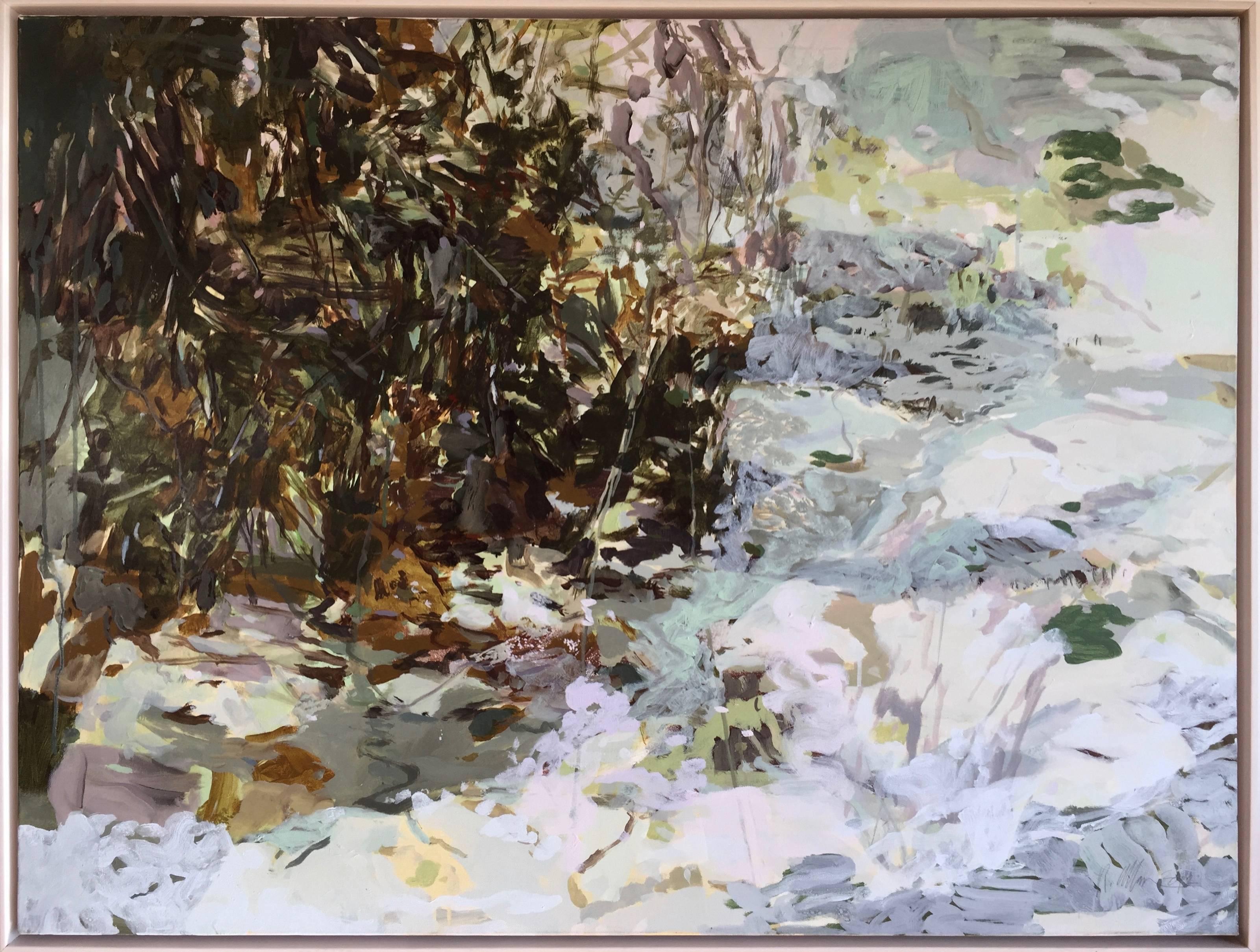 Rebecca Allan Landscape Painting - Winter Thicket (Amherst, Virginia)