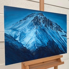 Blue Mountain Landscape Painting of the English Lake District by British Artist