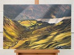 Paesaggio dipinto del Lake District inglese da un artista contemporaneo britannico