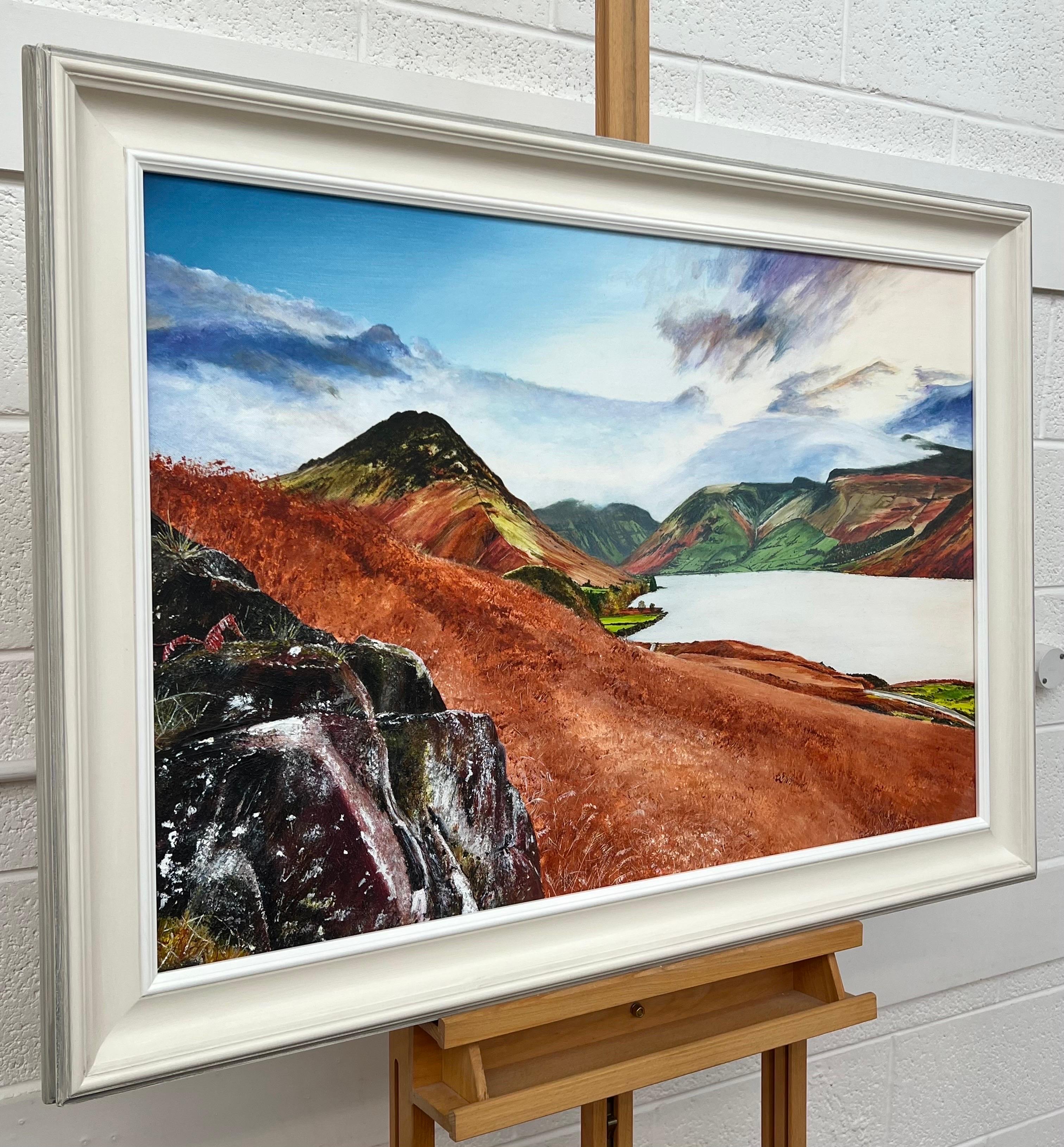 Landschaftsgemälde von Wastwater Lake District von einem zeitgenössischen britischen Künstler – Painting von Rebecca Ann Wilmer
