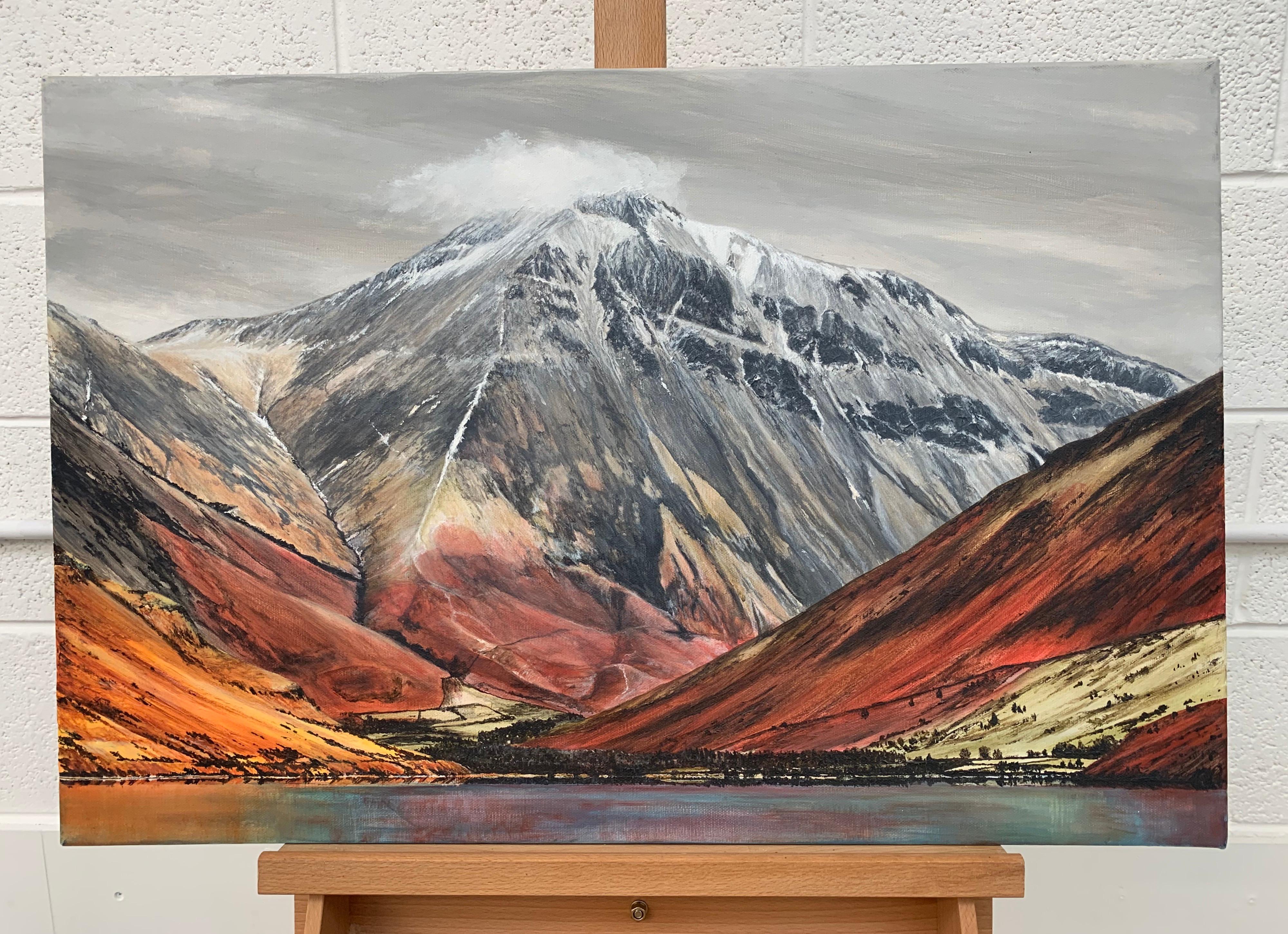 Mountain-Landschaftsgemälde des englischen Lake District Cumbria von britischem Künstler – Painting von Rebecca Ann Wilmer