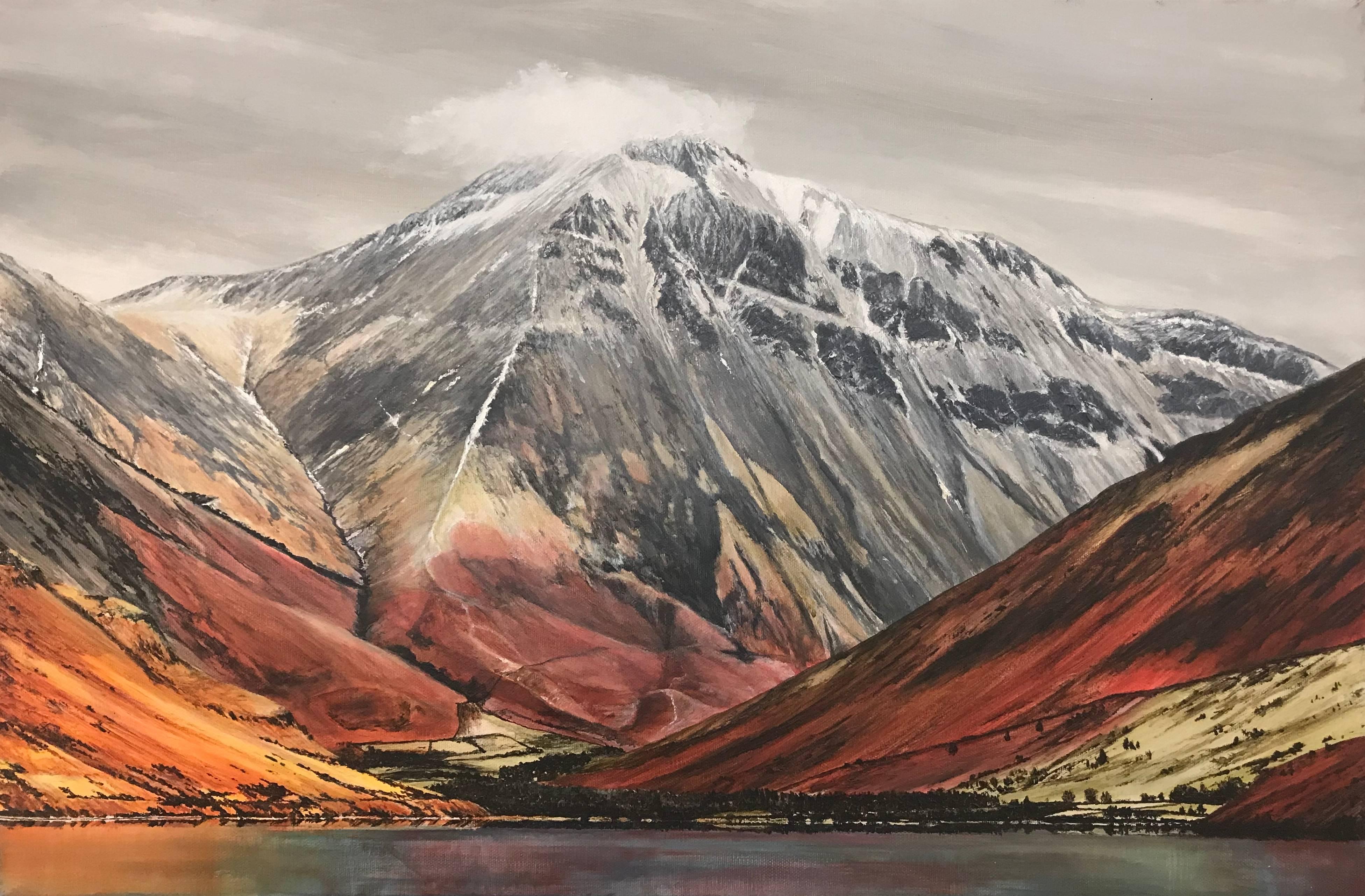 Rebecca Ann Wilmer Figurative Painting – Mountain-Landschaftsgemälde des englischen Lake District Cumbria von britischem Künstler