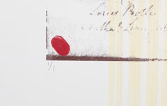 Honour, Conceptual Hand-Colored Monoprint Screenprint by Rebecca Baird