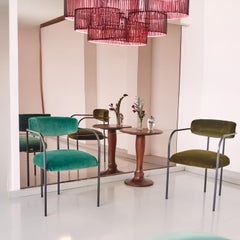 Rebecca Bio Emerald Green Velvet Dining Chair