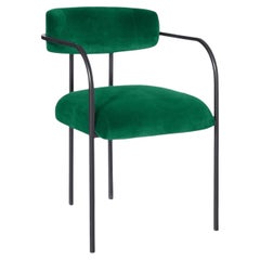 Rebecca Bio Emerald Green Velvet Dining Chair