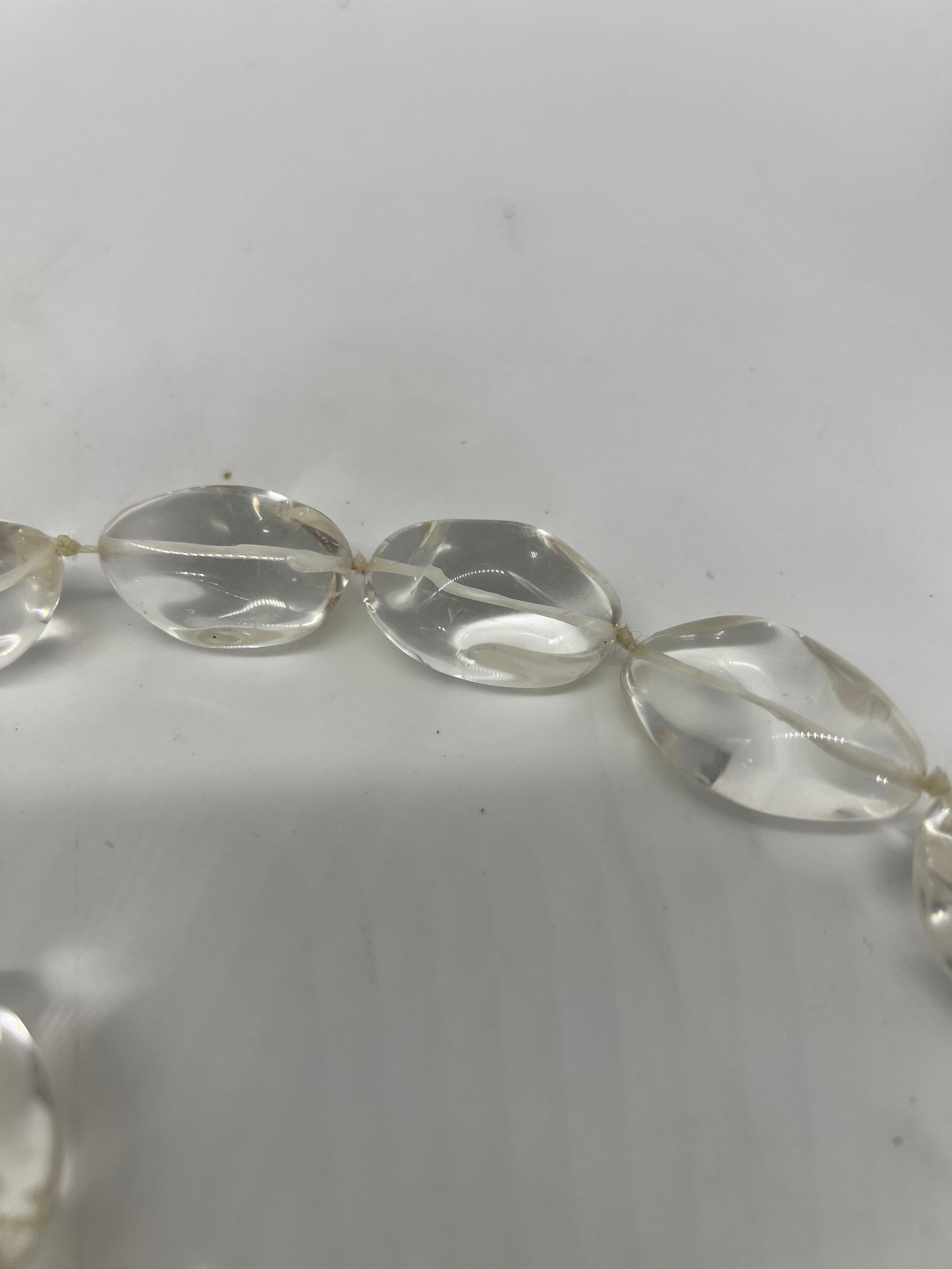 20th Century Rebecca Collins Rock Crystal & Sterling Silver Bracelet  For Sale